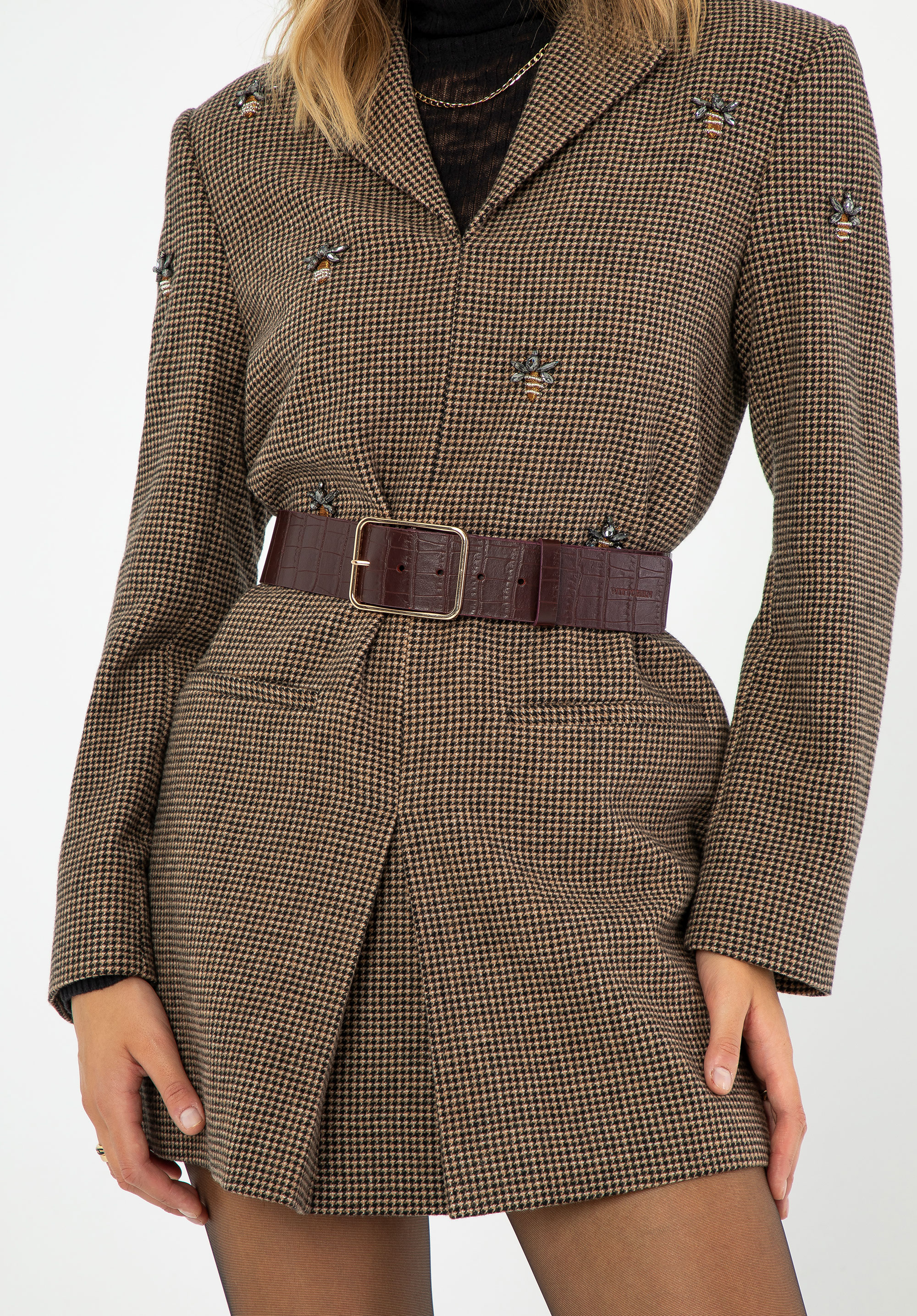 Damengürtel aus Leder, braun, 99-8D-121-4-L, Bild 1