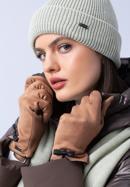 Damenhandschuhe mit Schleife, braun, 39-6P-016-PP-M/L, Bild 15