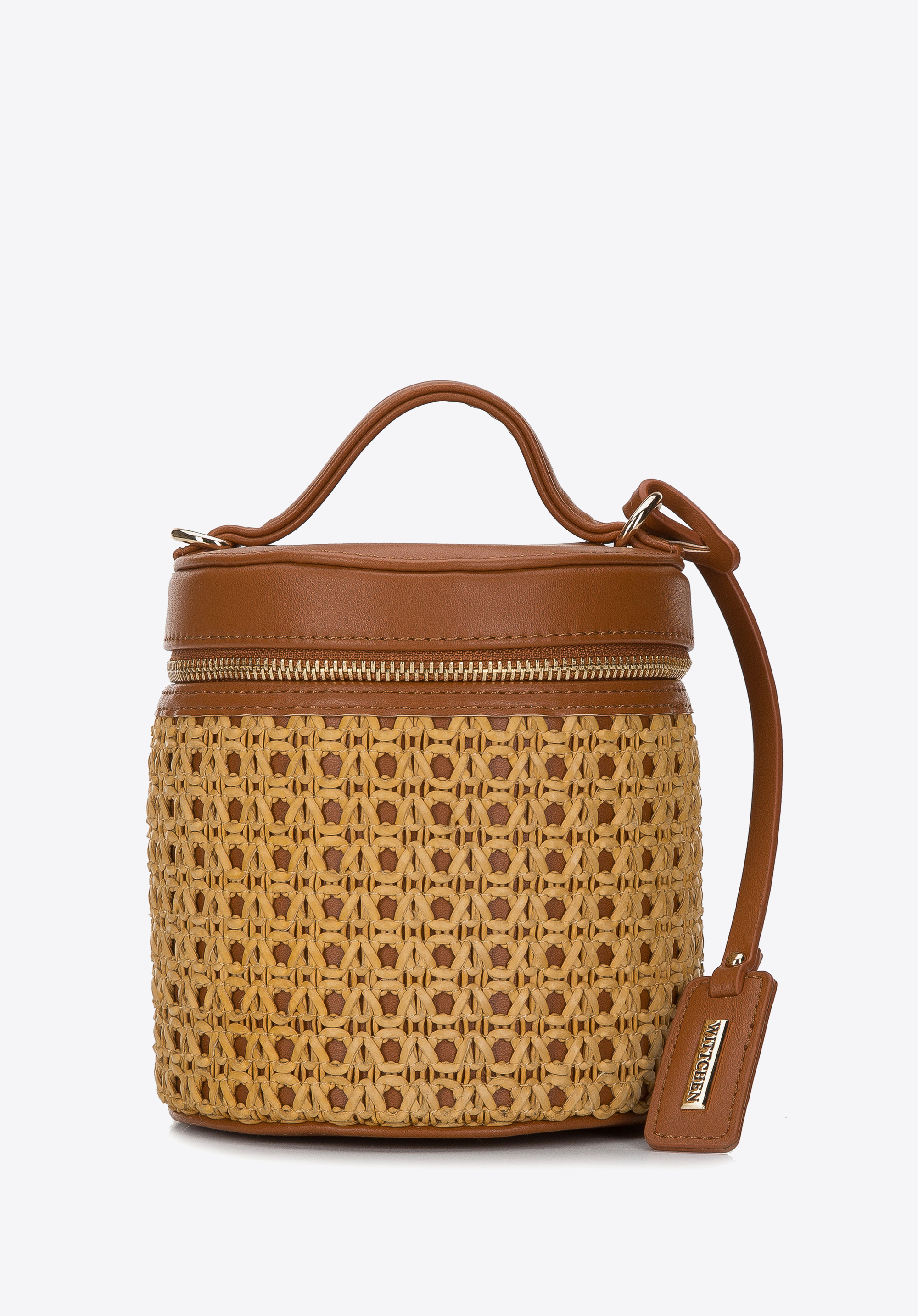 Damenhandtasche mit Geflechtmuster