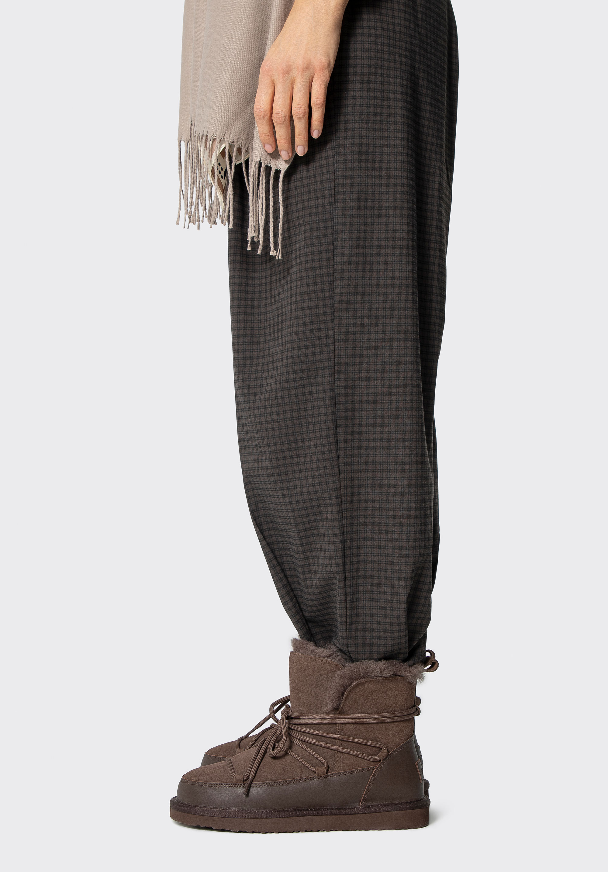 Damenstiefeletten aus Wildleder, braun, 101-D-852-4-35, Bild 1