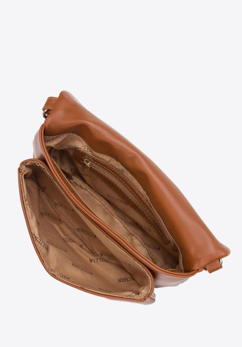 Damentasche aus Kunstleder mit großer Schnalle, braun, 94-4Y-524-9, Bild 4
