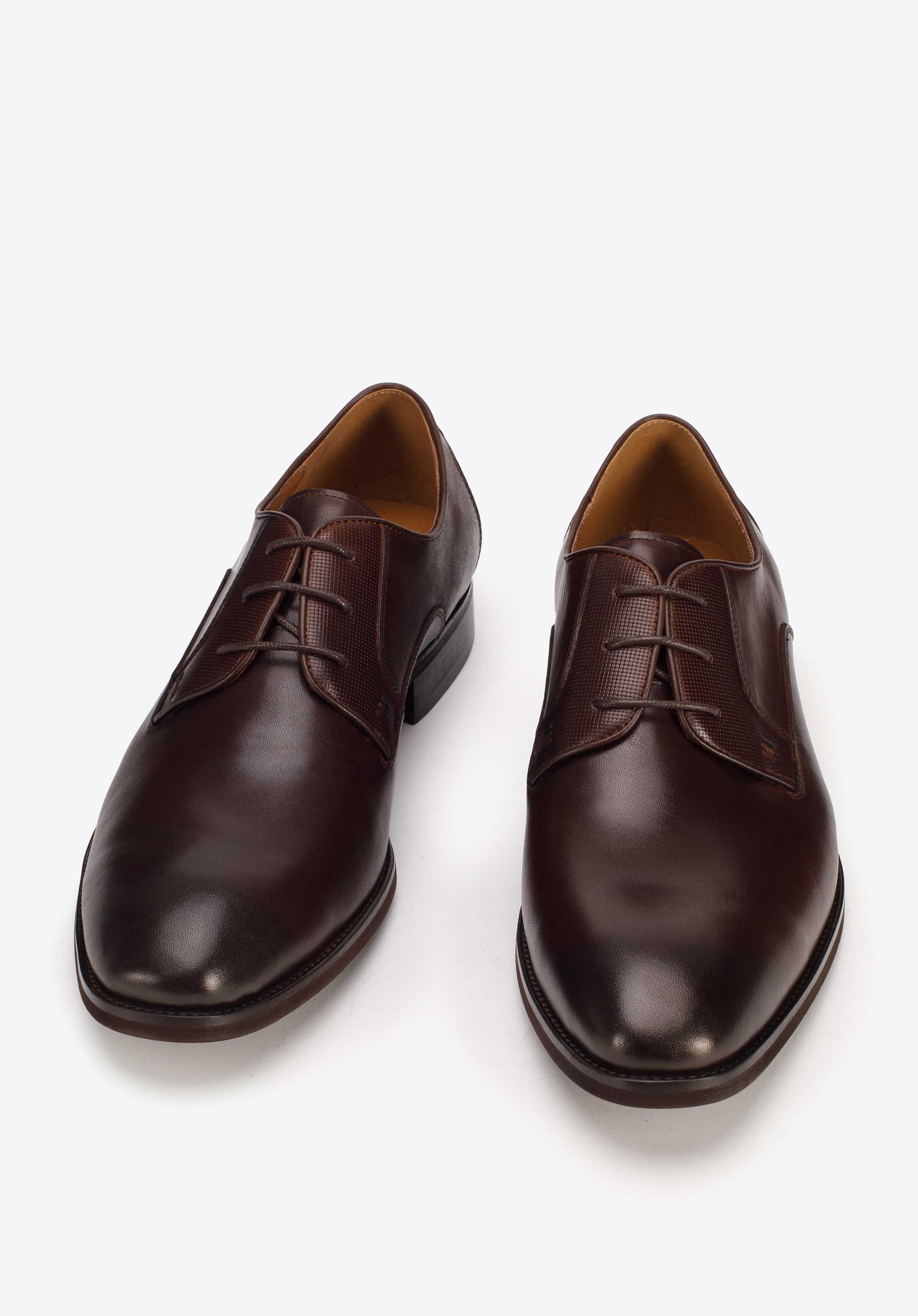 Derby-Schuhe aus Leder, braun, 93-M-525-4-44, Bild 1