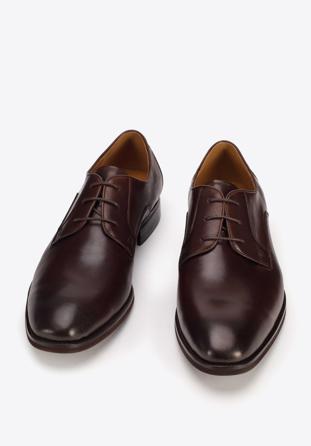 Derby-Schuhe aus Leder, braun, 93-M-525-4-40, Bild 1