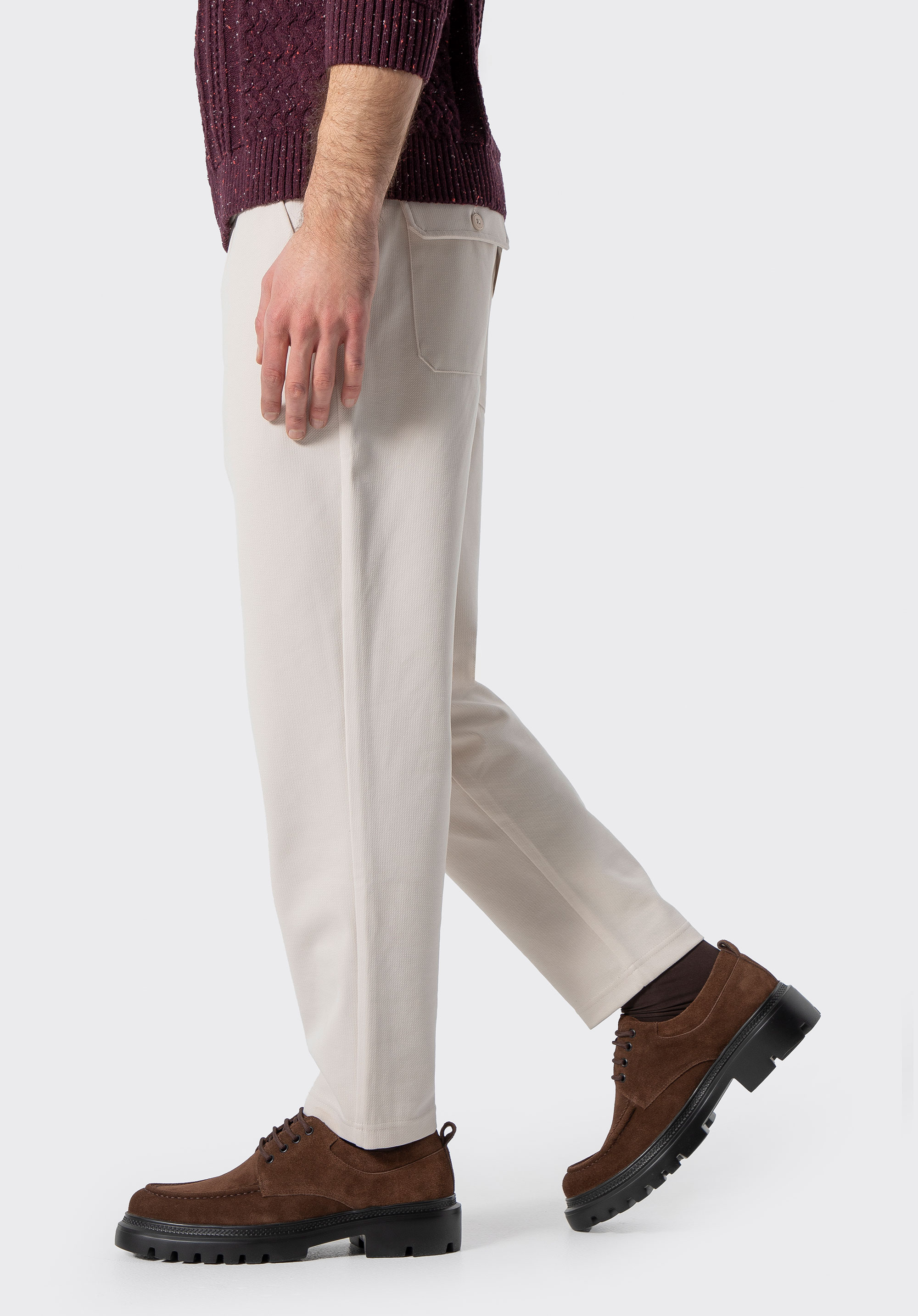 Derby-Schuhe aus Wildleder für Herren, braun, 101-M-520-4-40, Bild 1