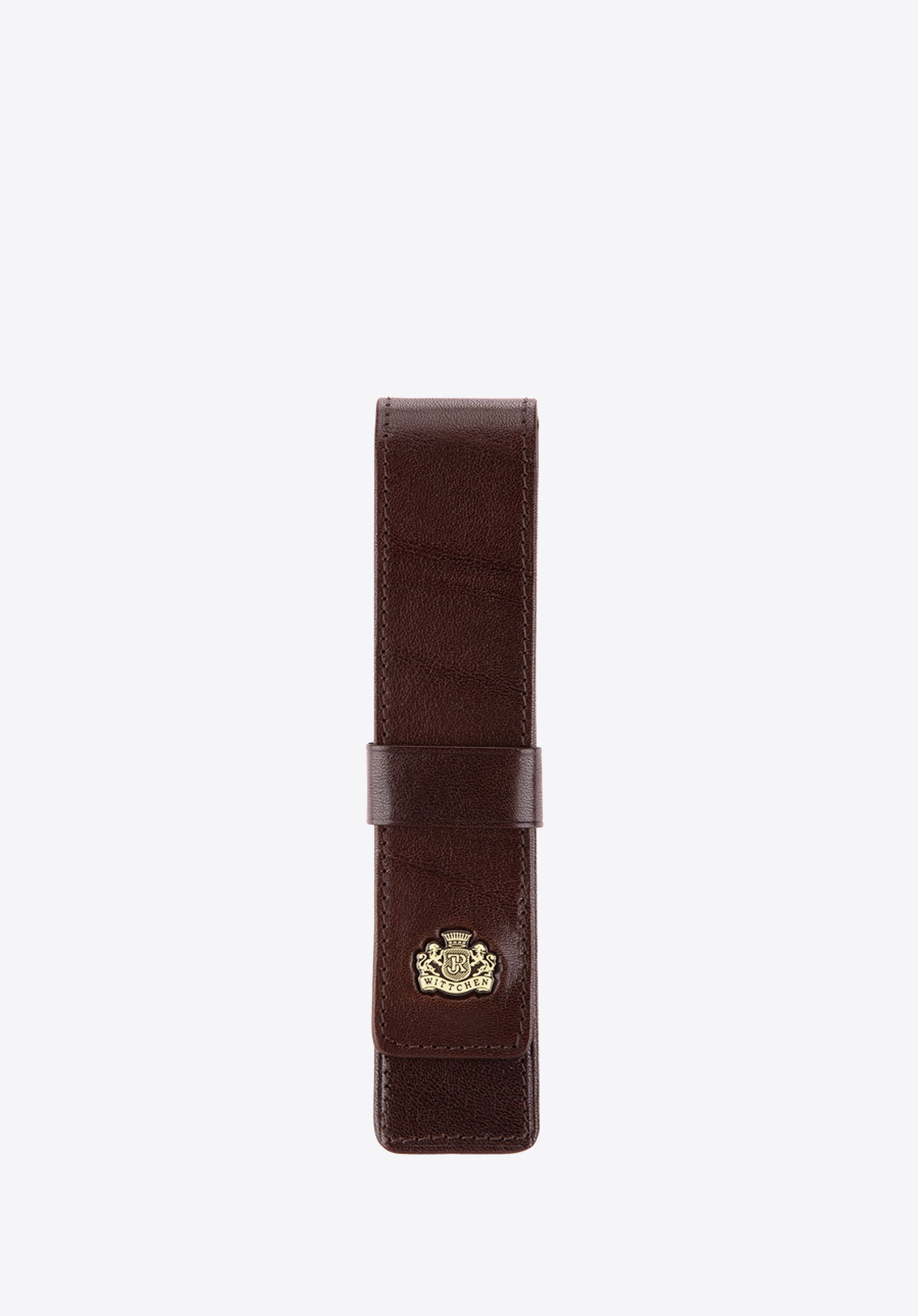 Füllfederetui aus Leder mit Wappen