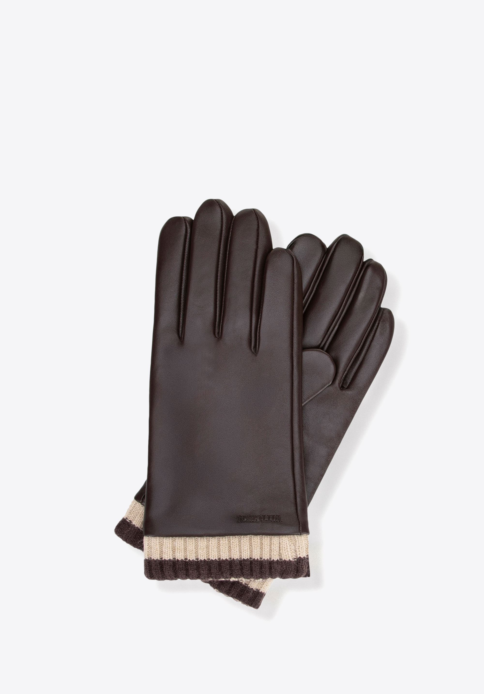 Gefütterte Herrenhandschuhe aus Schaffell, braun, 39-6A-047-4-L, Bild 1