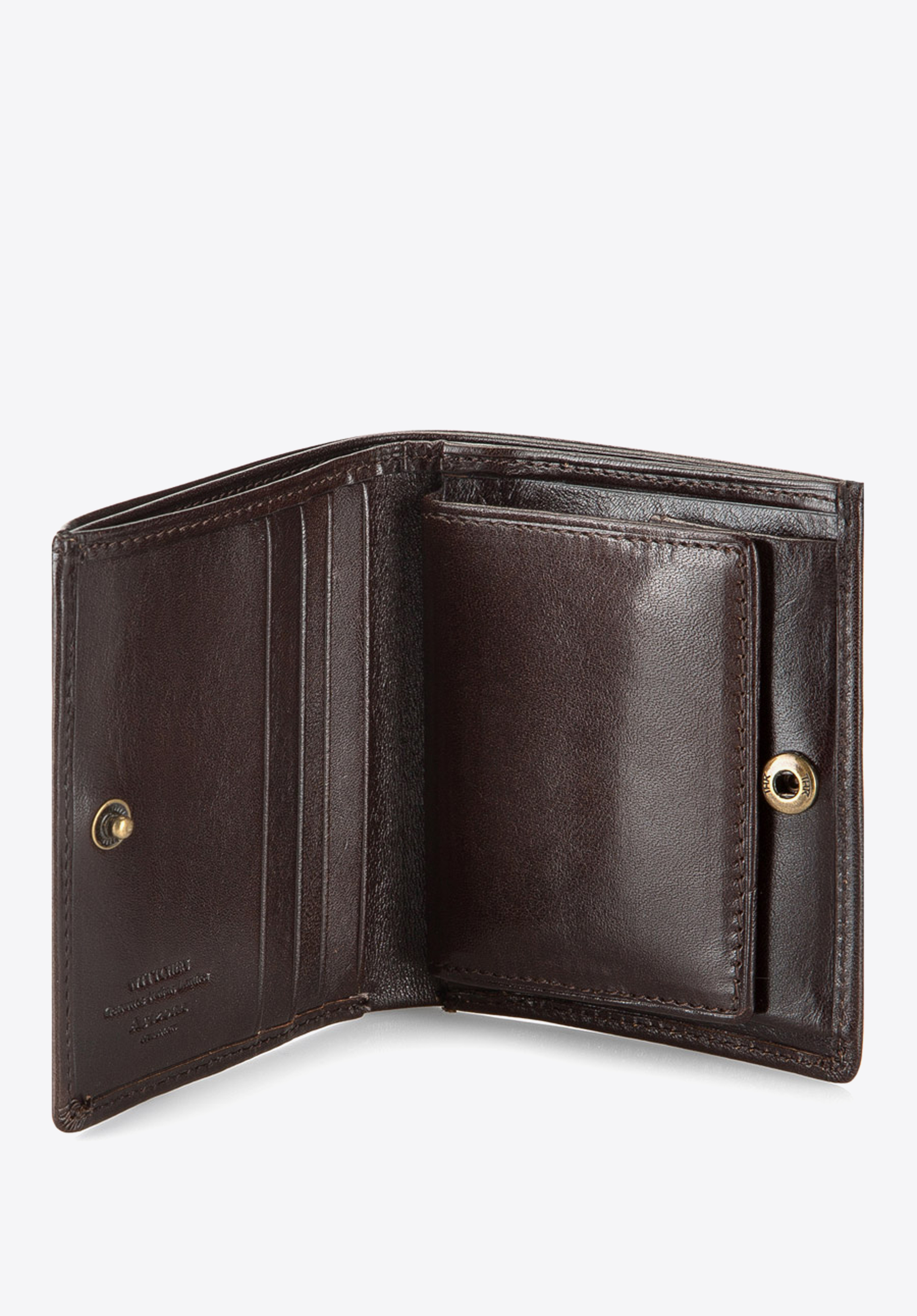 Kleine Geldbörse aus Leder, braun, 10-1-065-4, Bild 1