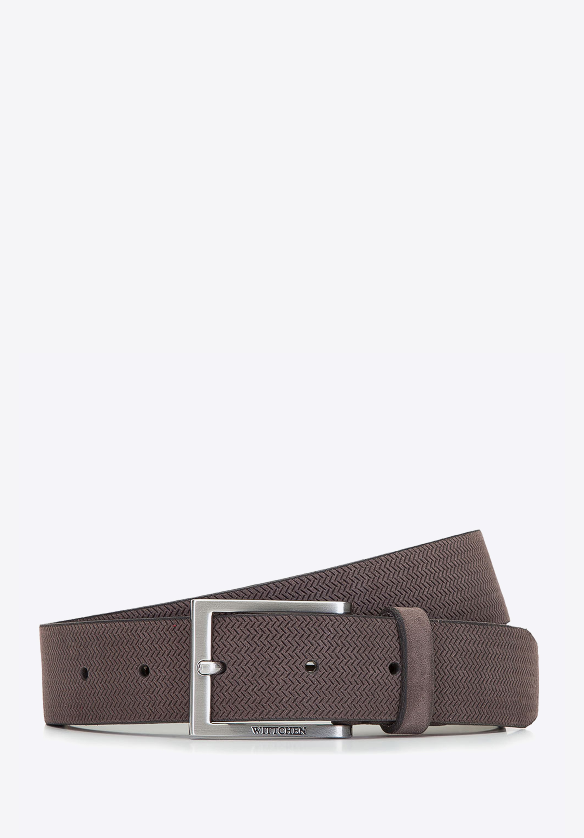 GEPRÄGTER HERRENGÜRTEL AUS LEDER, braun, 92-8M-359-5-10, Bild 1