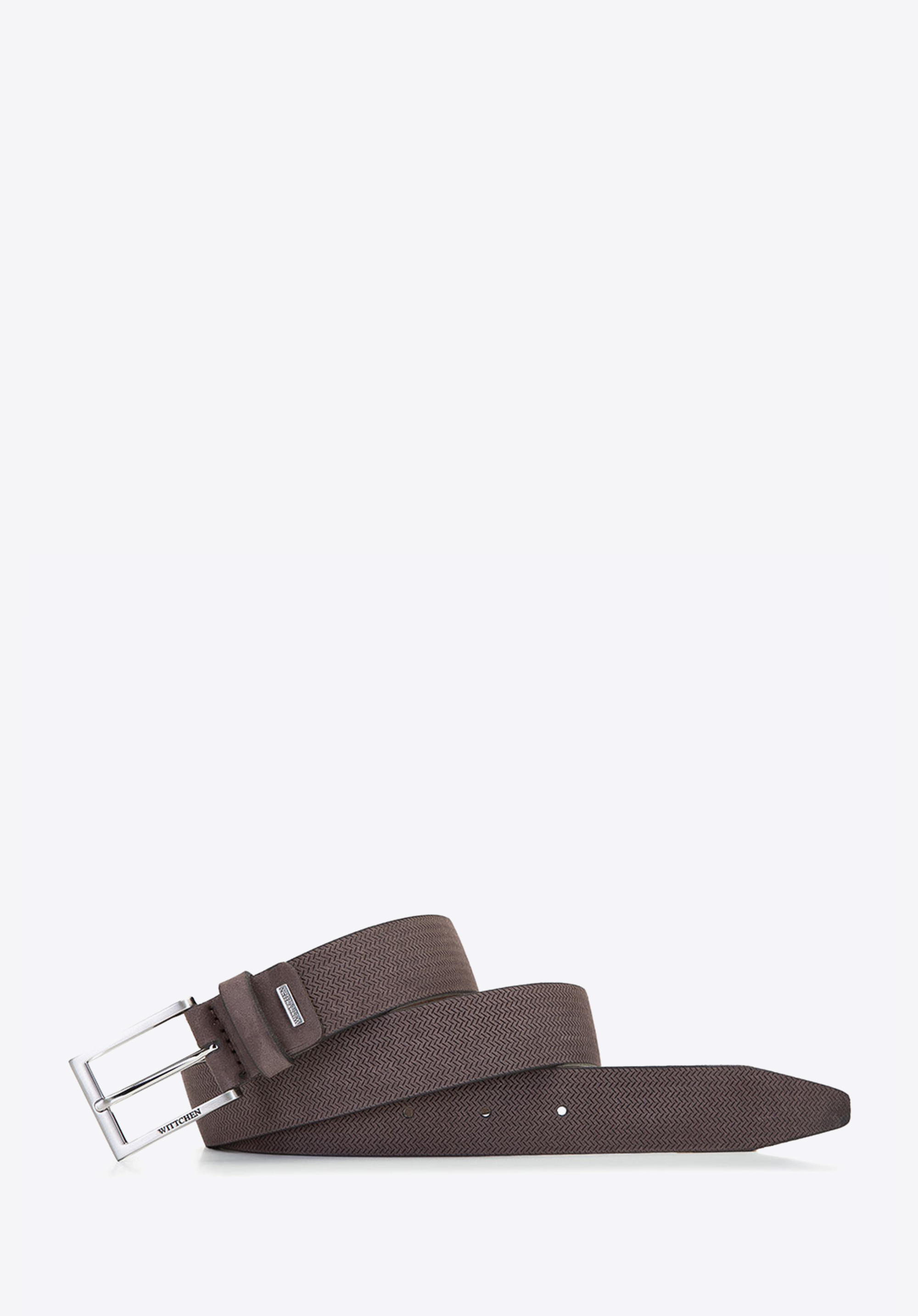 GEPRÄGTER HERRENGÜRTEL AUS LEDER, braun, 92-8M-359-5-10, Bild 1