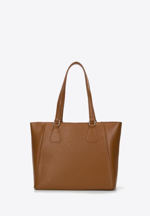 Gesteppte Shopper-Tasche mit geometrischem Muster, braun, 97-4Y-626-5, Bild 3