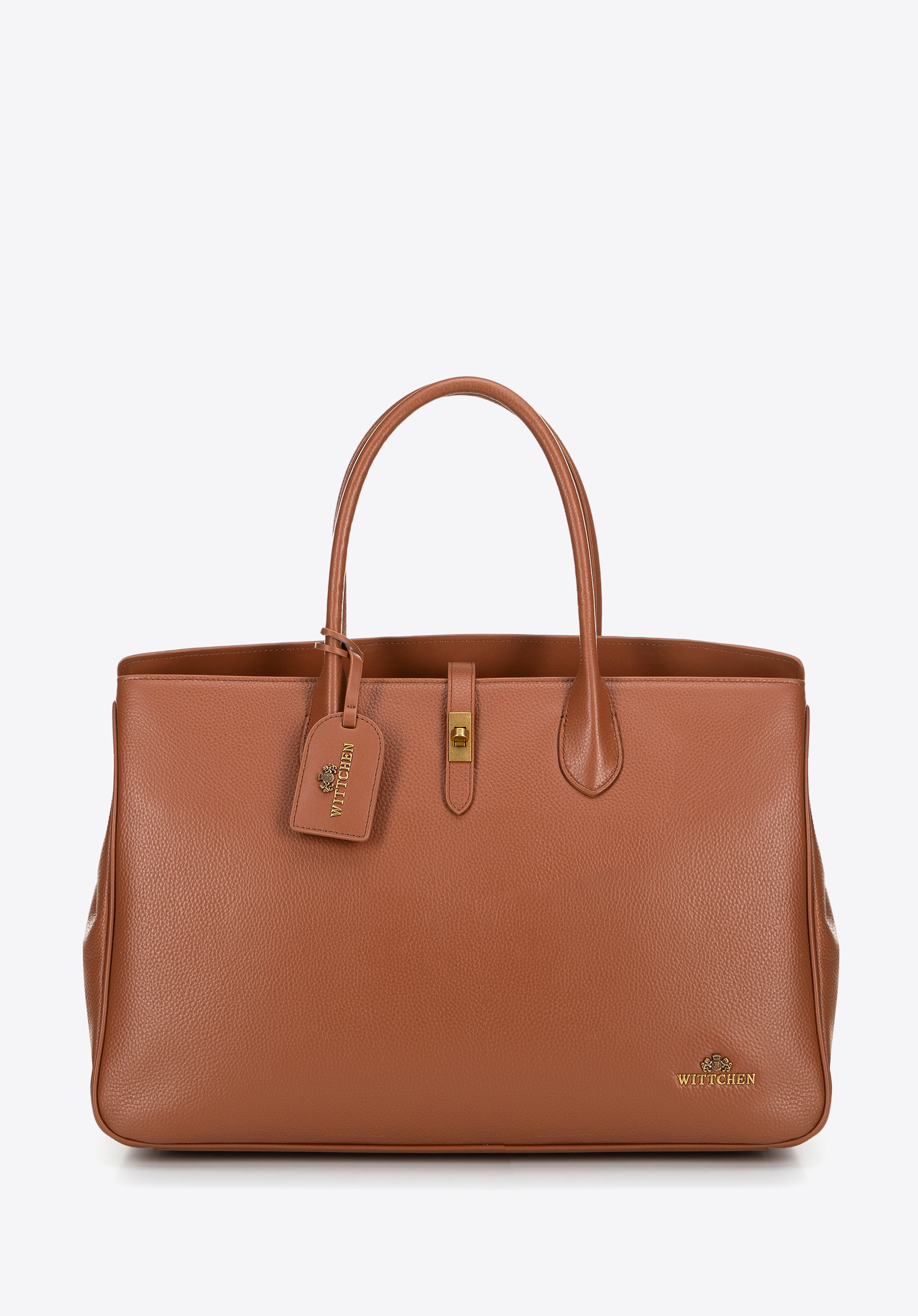 Große Ledertasche, braun, 100-4E-228-5, Bild 1