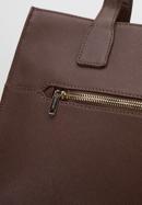 Große Shopper-Tasche aus Saffiano-Leder, braun, 96-4E-004-4, Bild 5