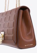 Handtasche mit Kette für Frauen, braun, 97-4E-613-3, Bild 5