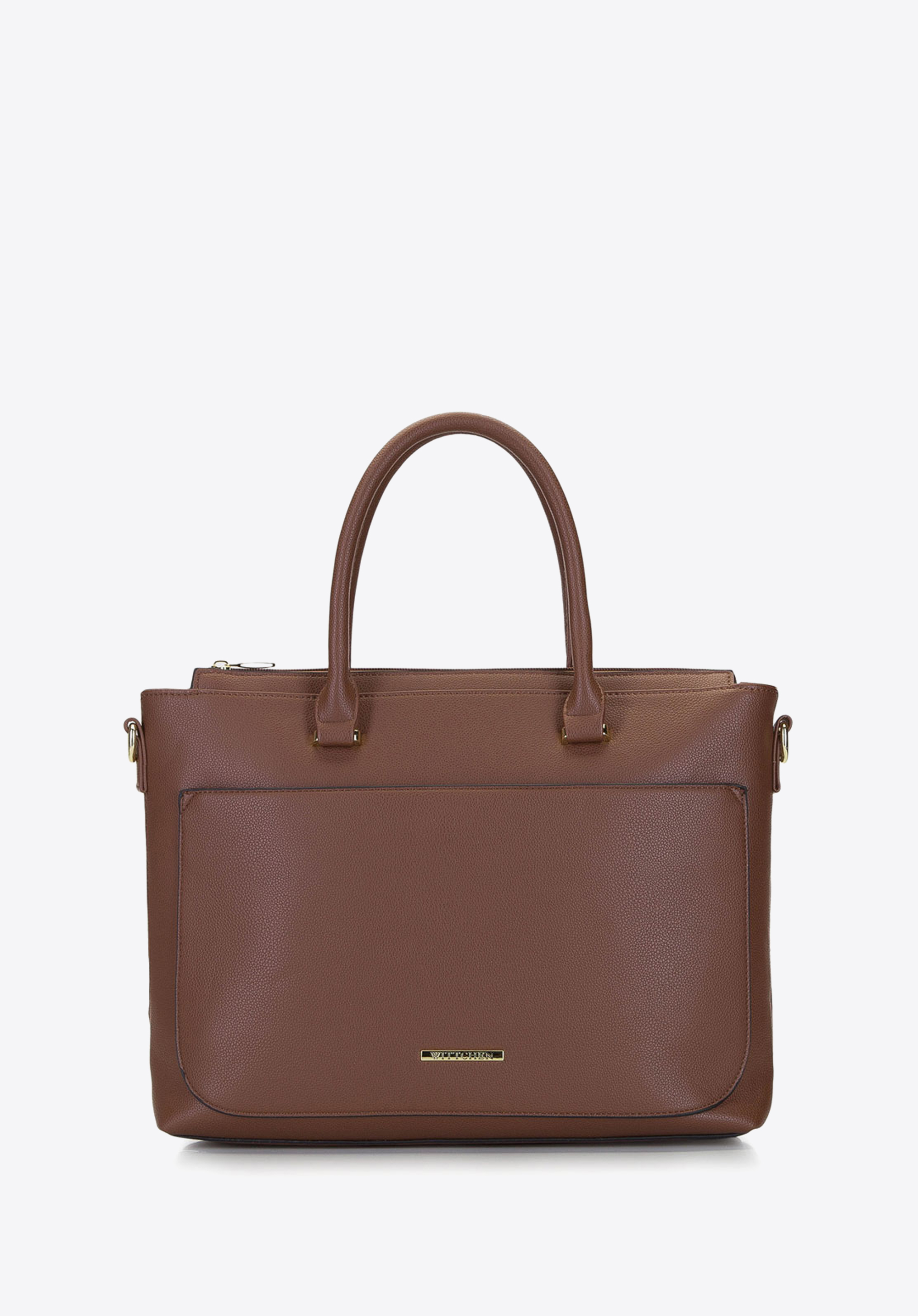HANDTASCHE MIT LAPTOP-HÜLLE, braun, 92-4Y-220-5, Bild 1