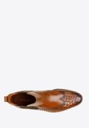 Stiefel für Herren aus Leder mit Krokoprägung, braun, 97-M-507-5-43, Bild 5