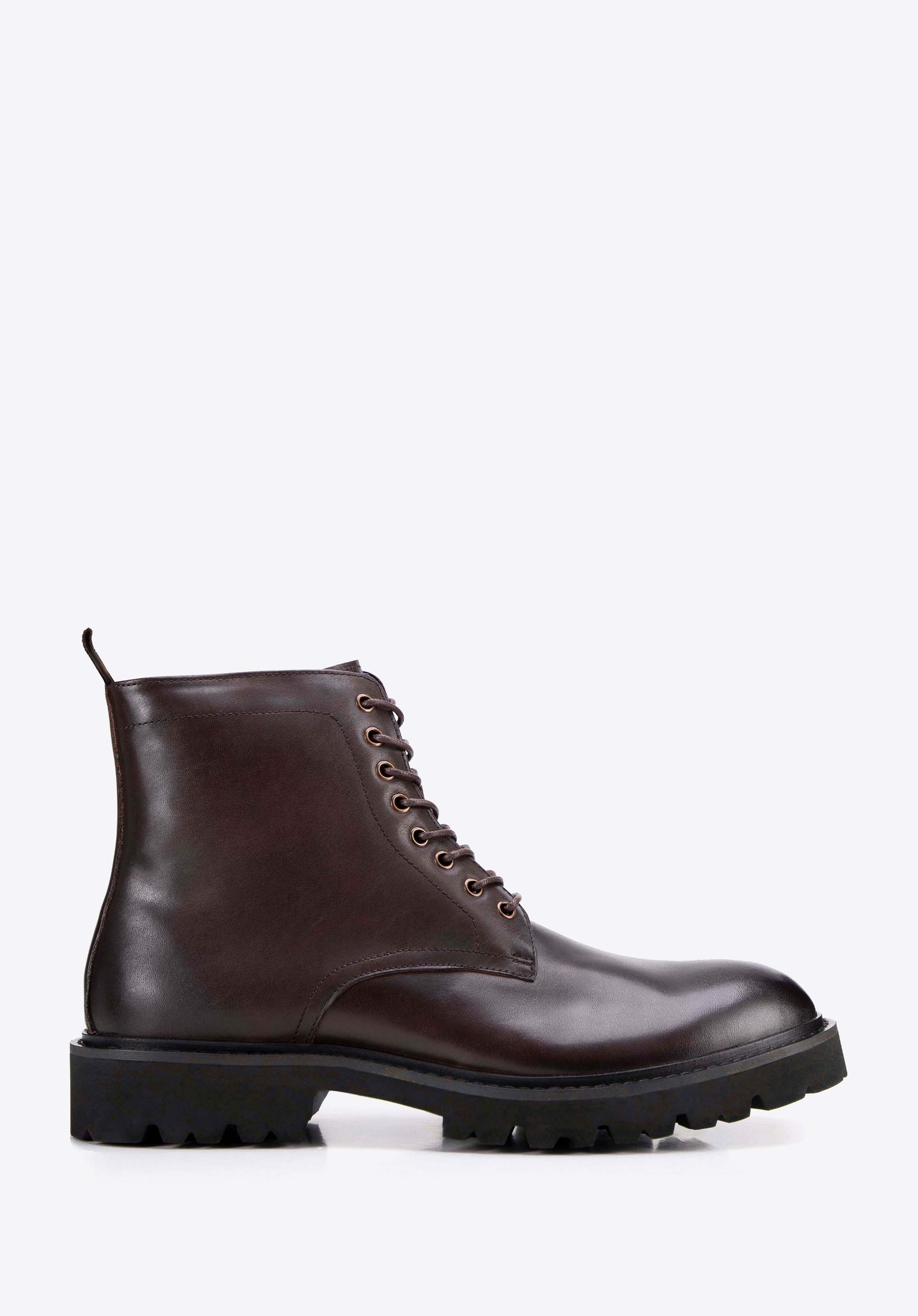 Herren Combat Boots mit Schnürung, braun, 99-M-702-4-39, Bild 1