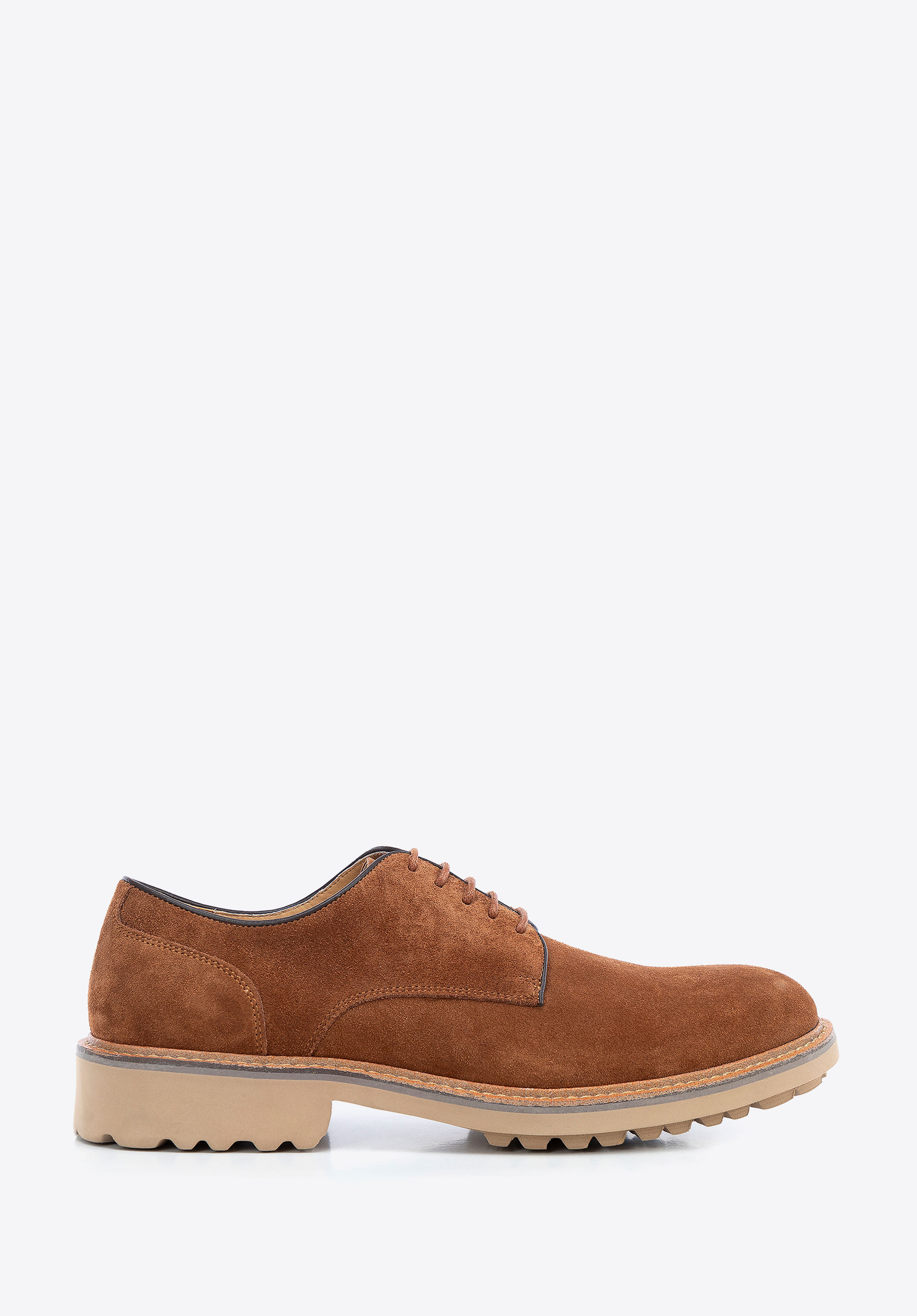 Herren Derby aus Wildleder, braun, 100-M-704-4-43, Bild 1