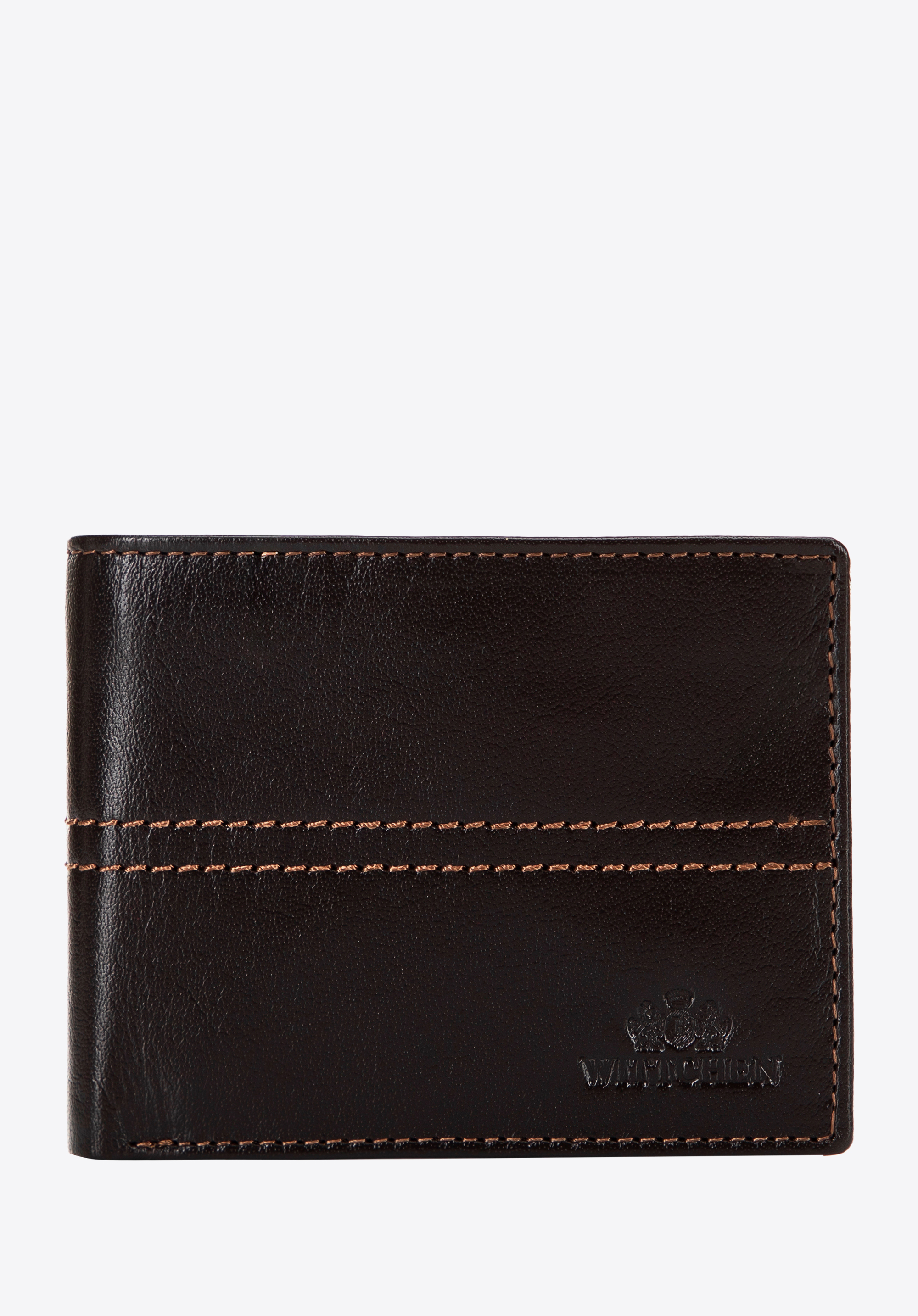 Herren-Geldbörse aus Leder, braun, 14-1-116-LG4, Bild 1
