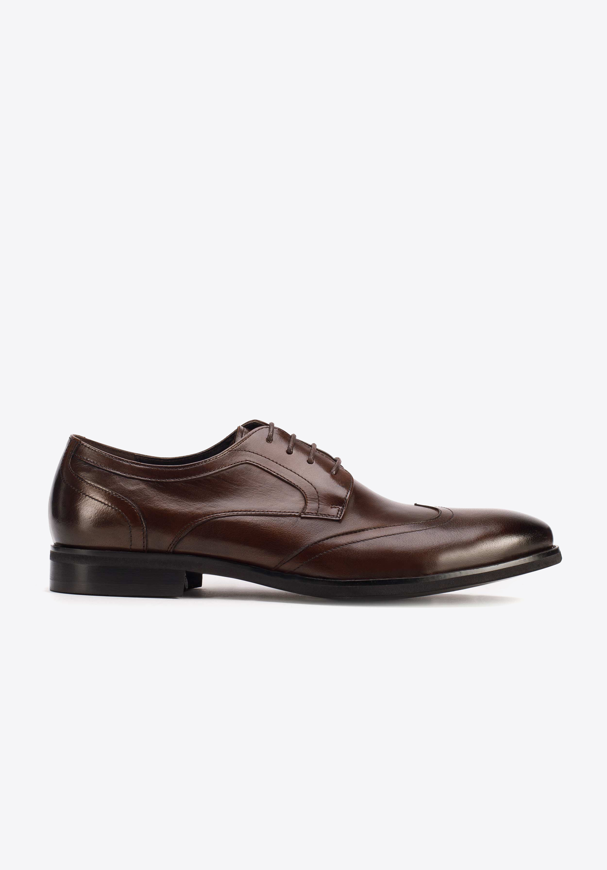 Herren-Halbschuhe aus Leder, braun, 93-M-512-5-41, Bild 1