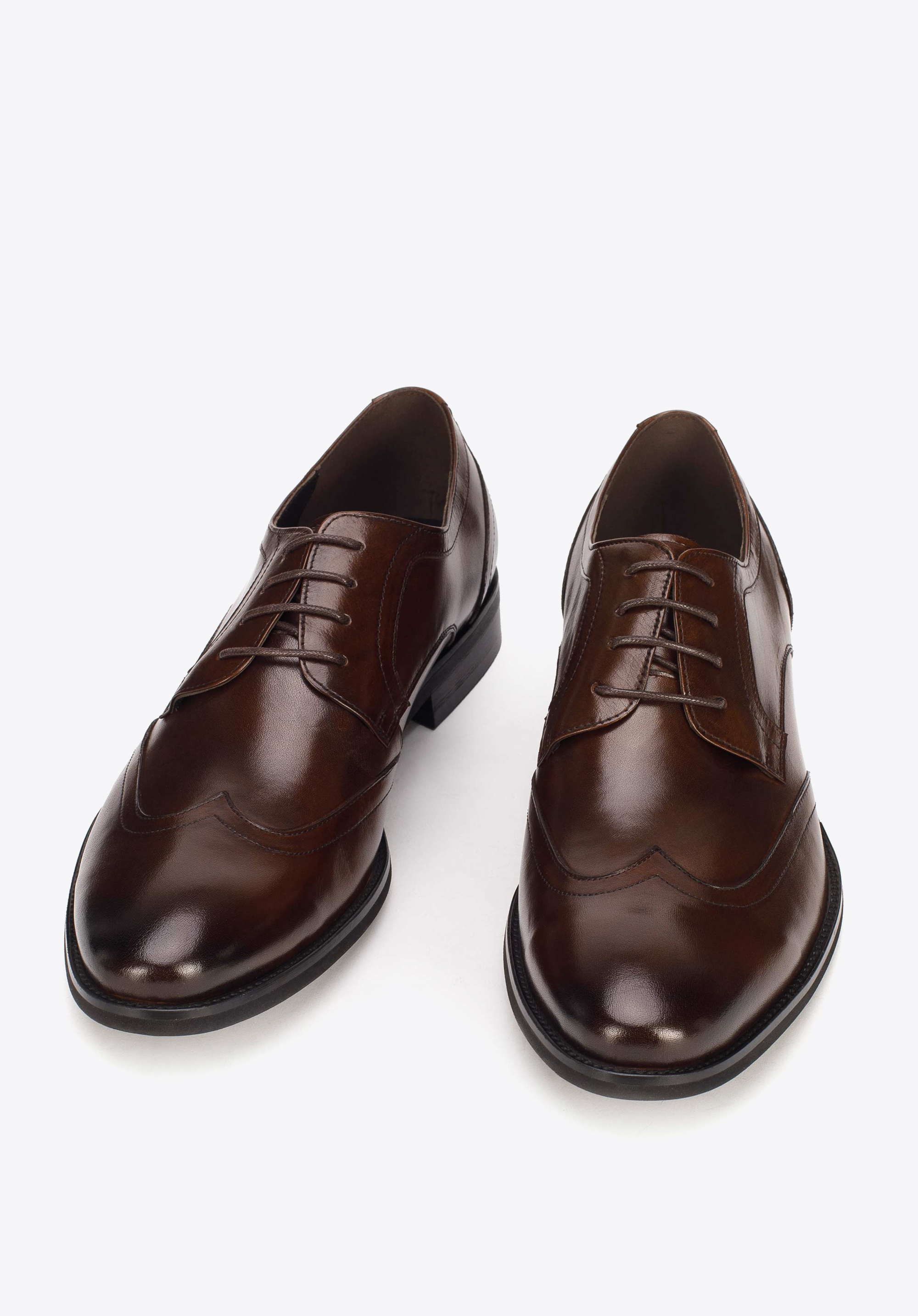 Herren-Halbschuhe aus Leder, braun, 93-M-512-5-41, Bild 1