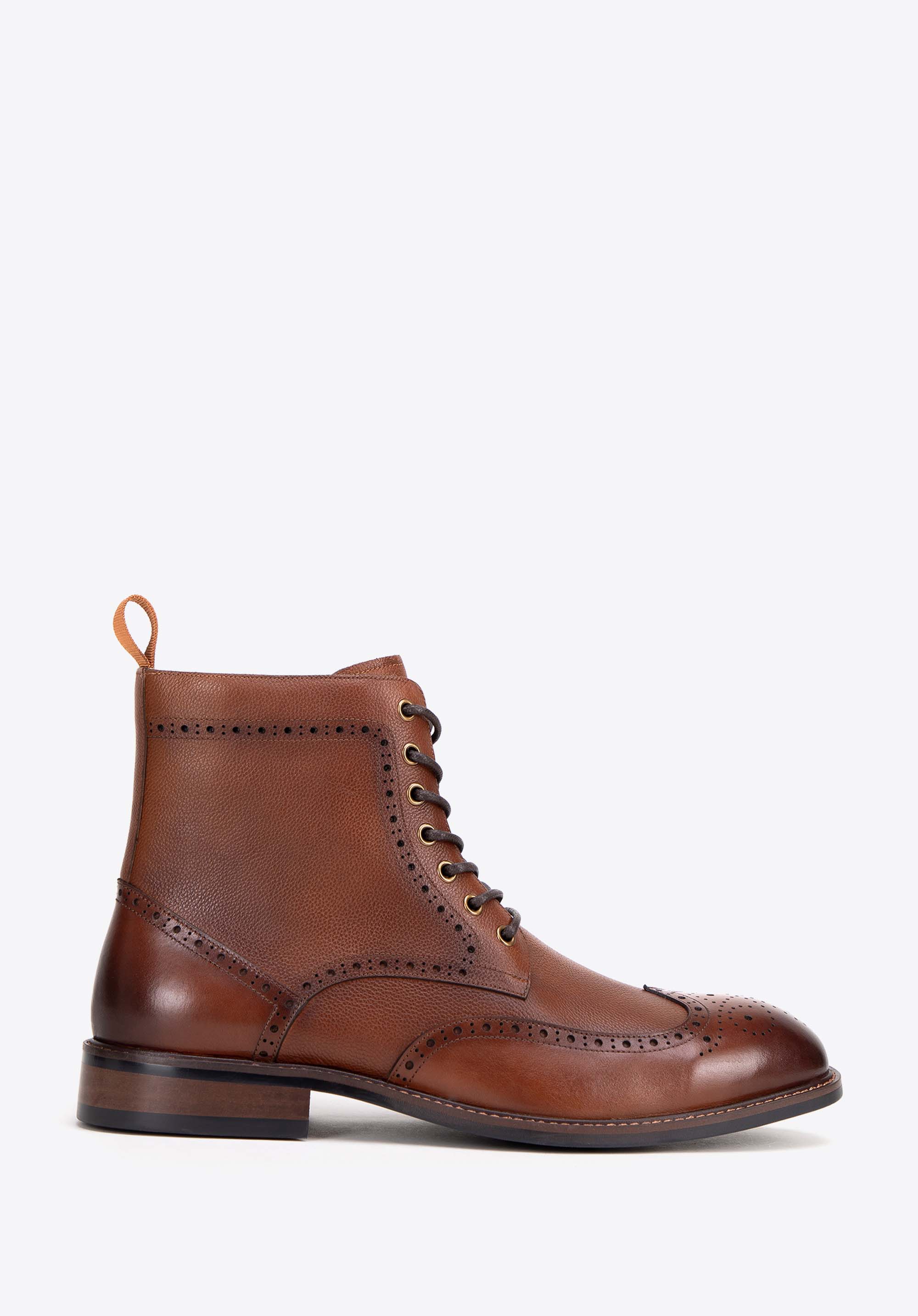 Herren Lederstiefel, braun, 99-M-516-5-42, Bild 1