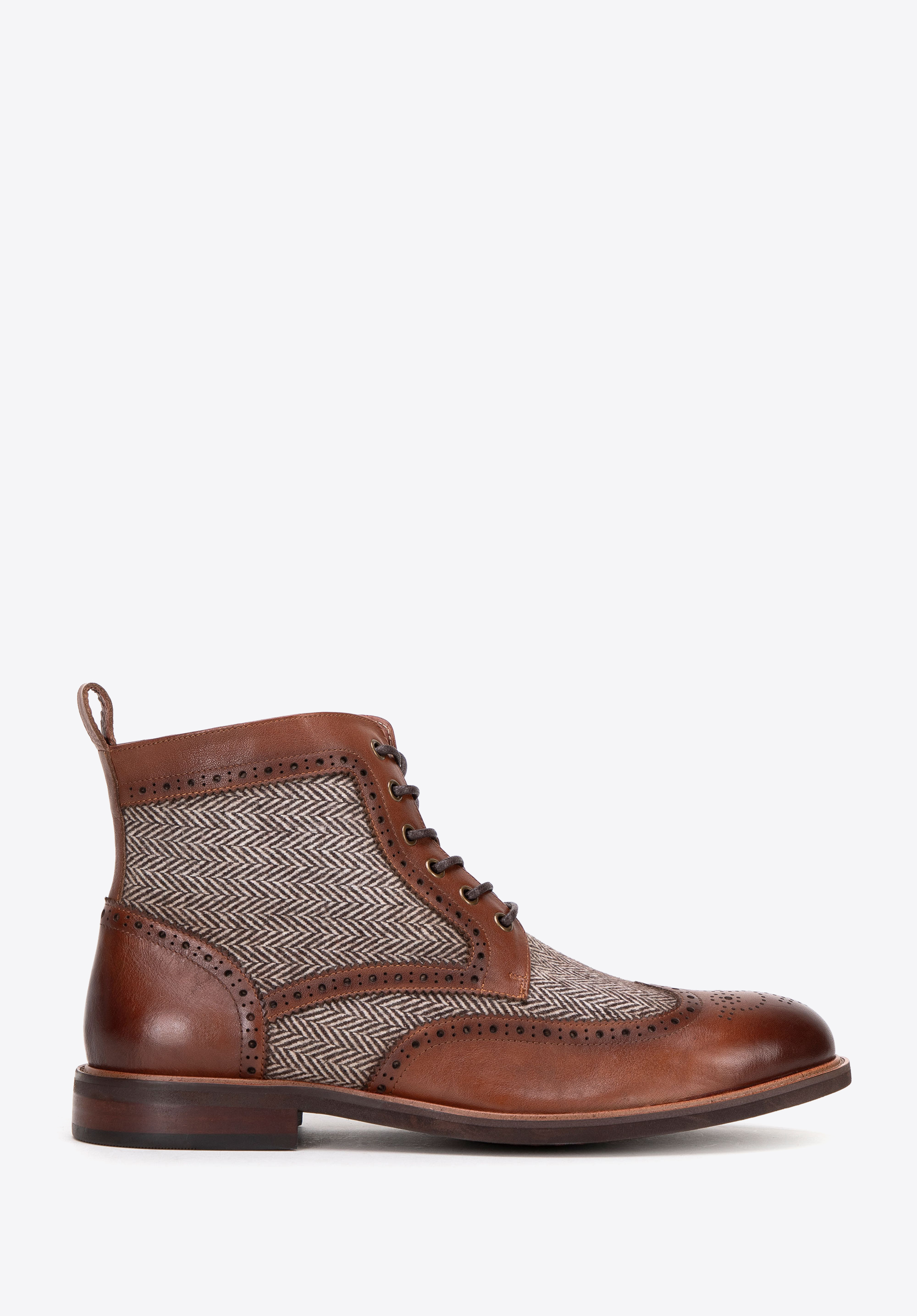 Herren Lederstiefel, braun, 99-M-519-5-43, Bild 1