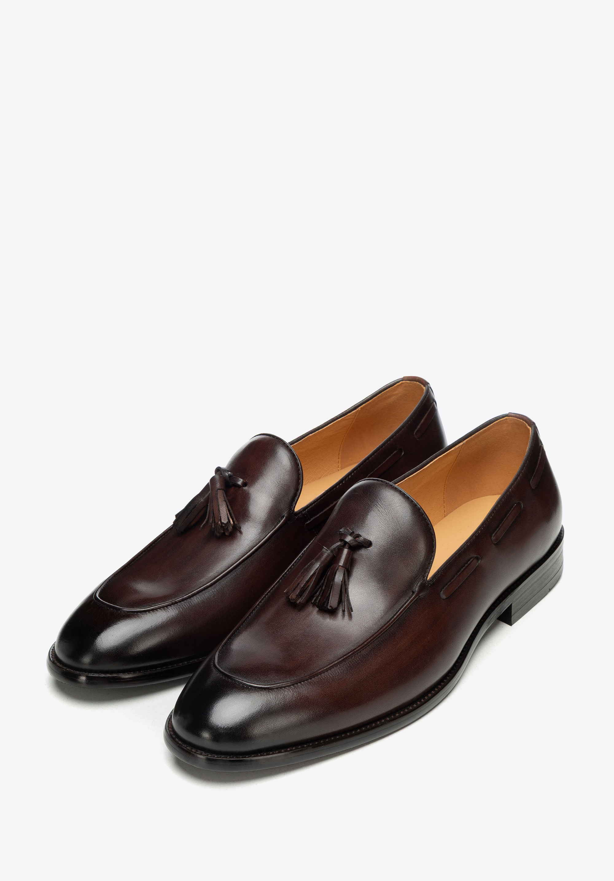 Herren-Loafer aus Leder mit Quaste, braun, 101-M-315-4-39, Bild 1