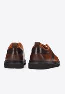 Herren-Sneakers aus Leder mit dunkler Sohle, braun, 93-M-505-4-40, Bild 4