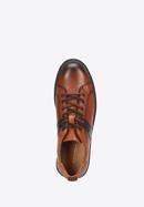 Herren-Sneakers aus Leder mit dunkler Sohle, braun, 93-M-505-4-40, Bild 5