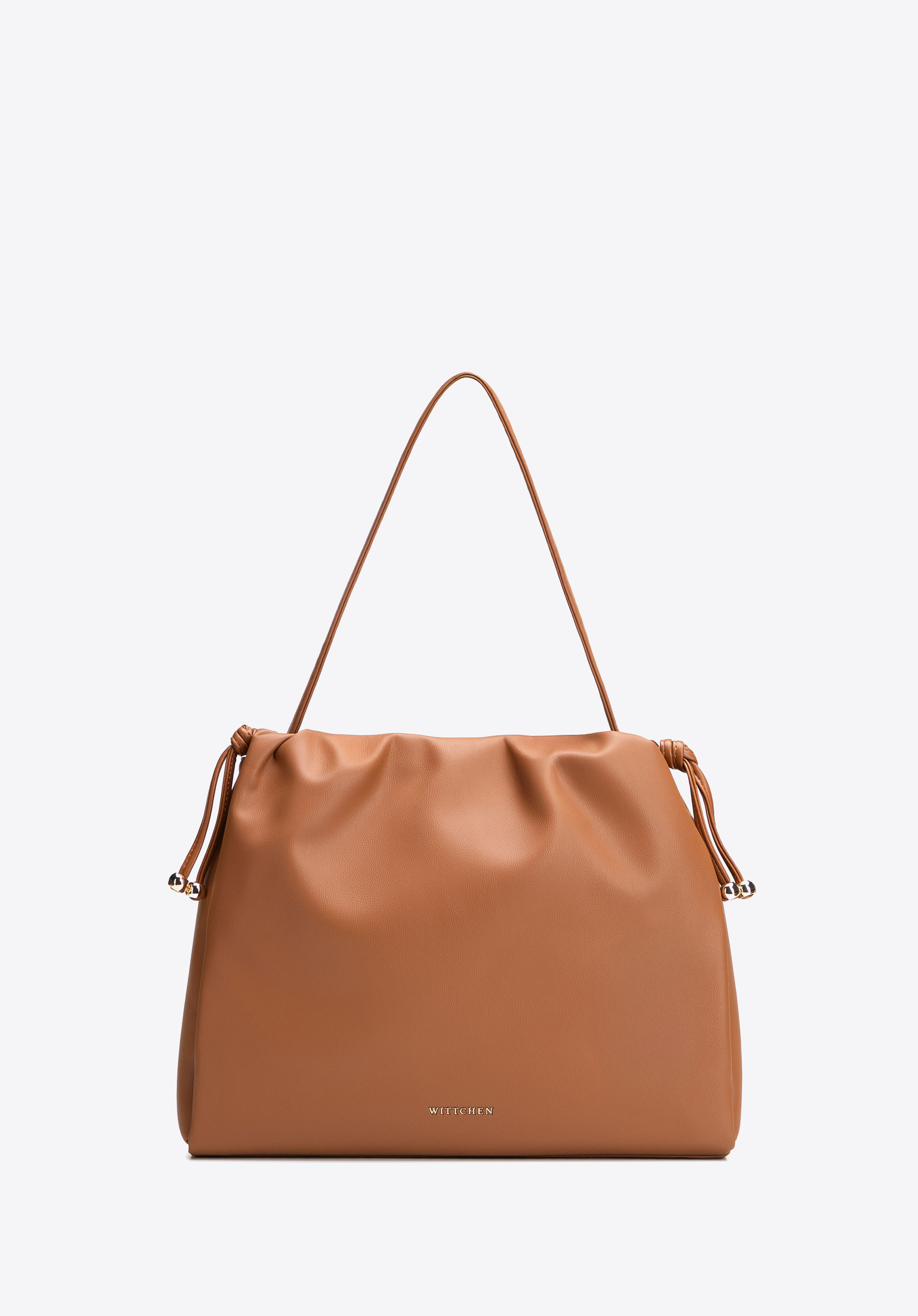 Hobo-Tasche für Damen aus Kunstleder, braun, 102-4Y-408-5, Bild 1
