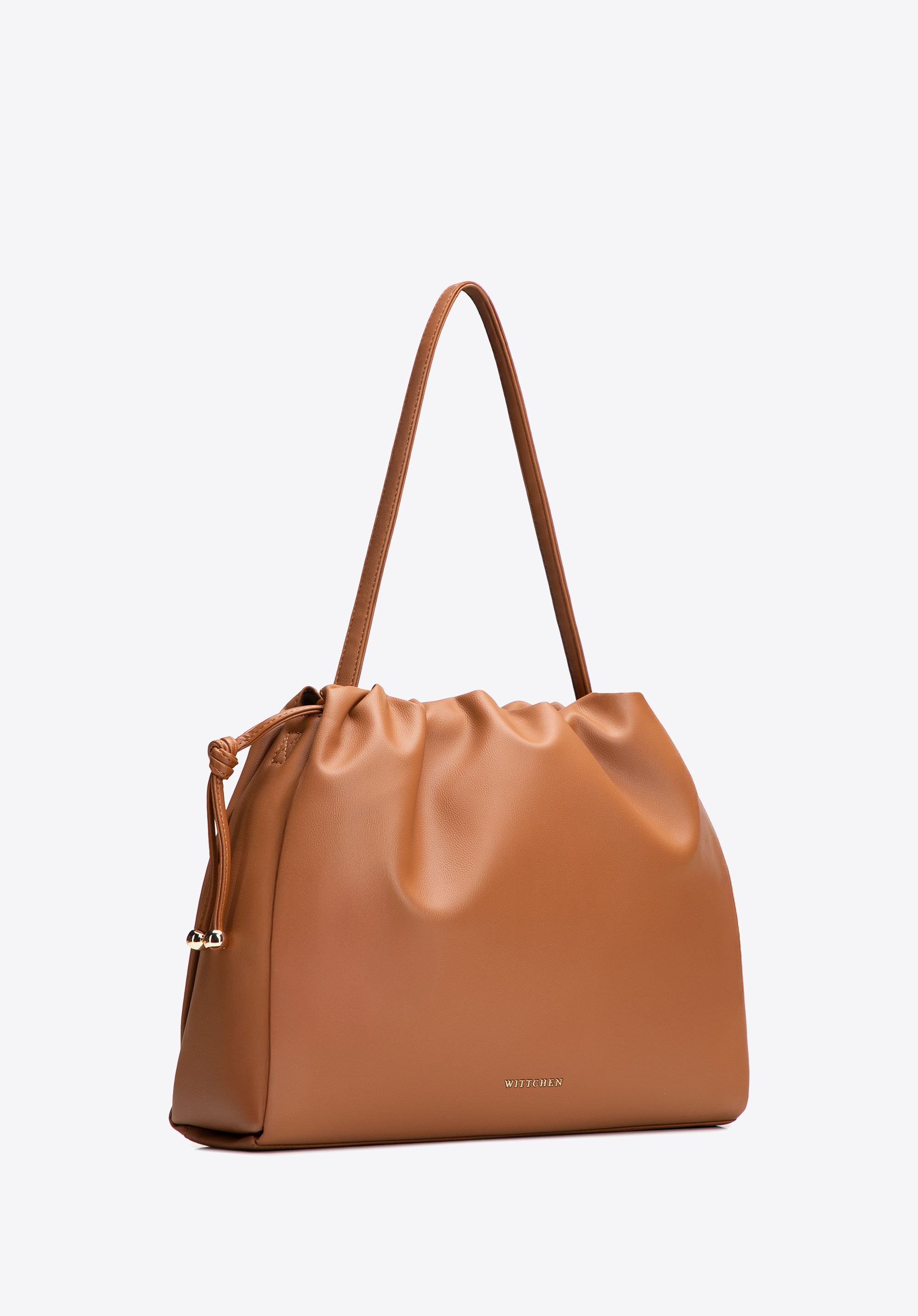 Hobo-Tasche für Damen aus Kunstleder, braun, 102-4Y-408-5, Bild 1