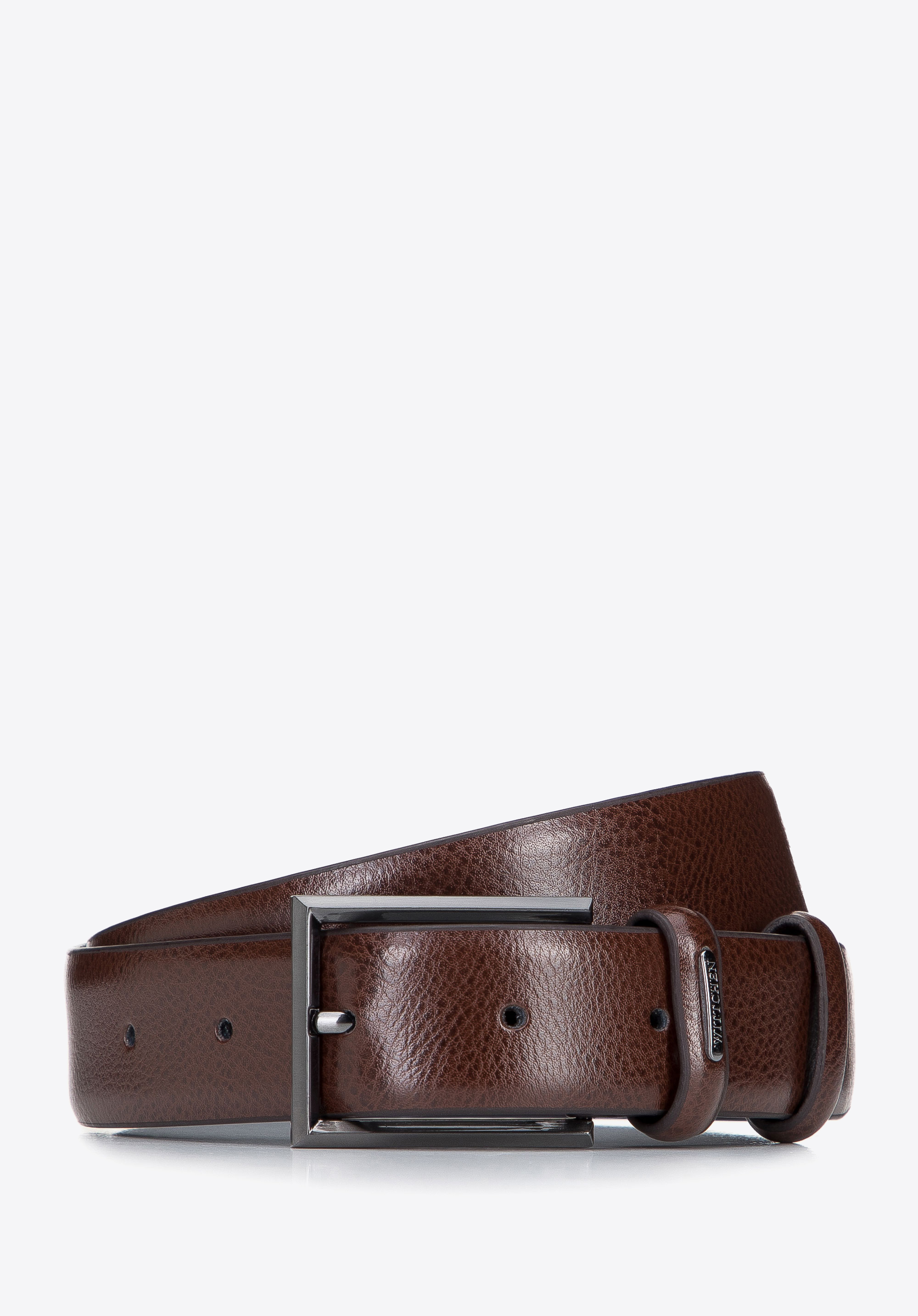 Klassicher Herrengürtel aus Leder, braun, 95-8M-912-4-90, Bild 1