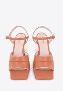 Klassische Sandaletten für Damen aus Leder, braun, 96-D-300-1-37, Bild 2