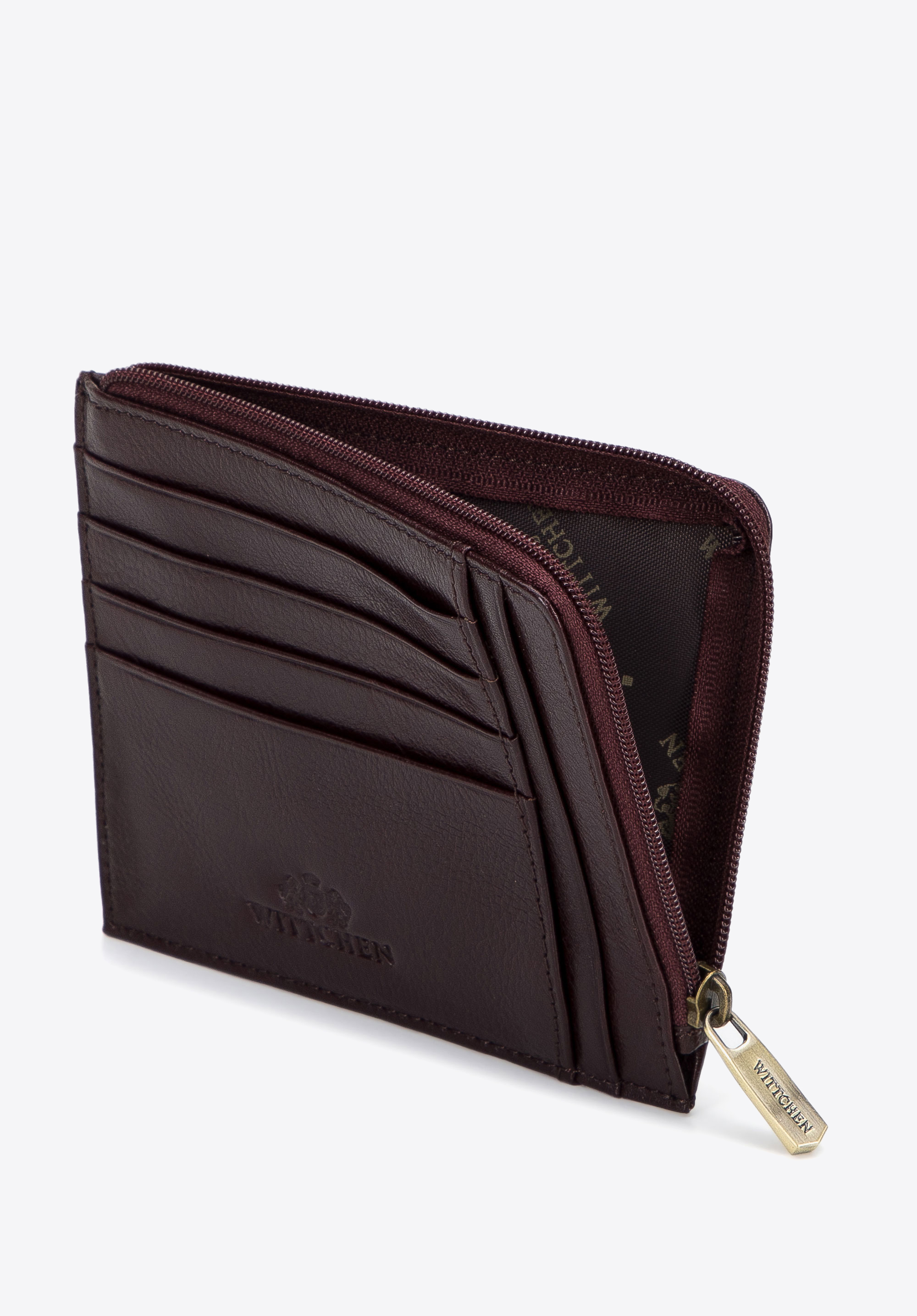 Klassisches Leder-Kartenetui, braun, 21-2-037-44, Bild 1