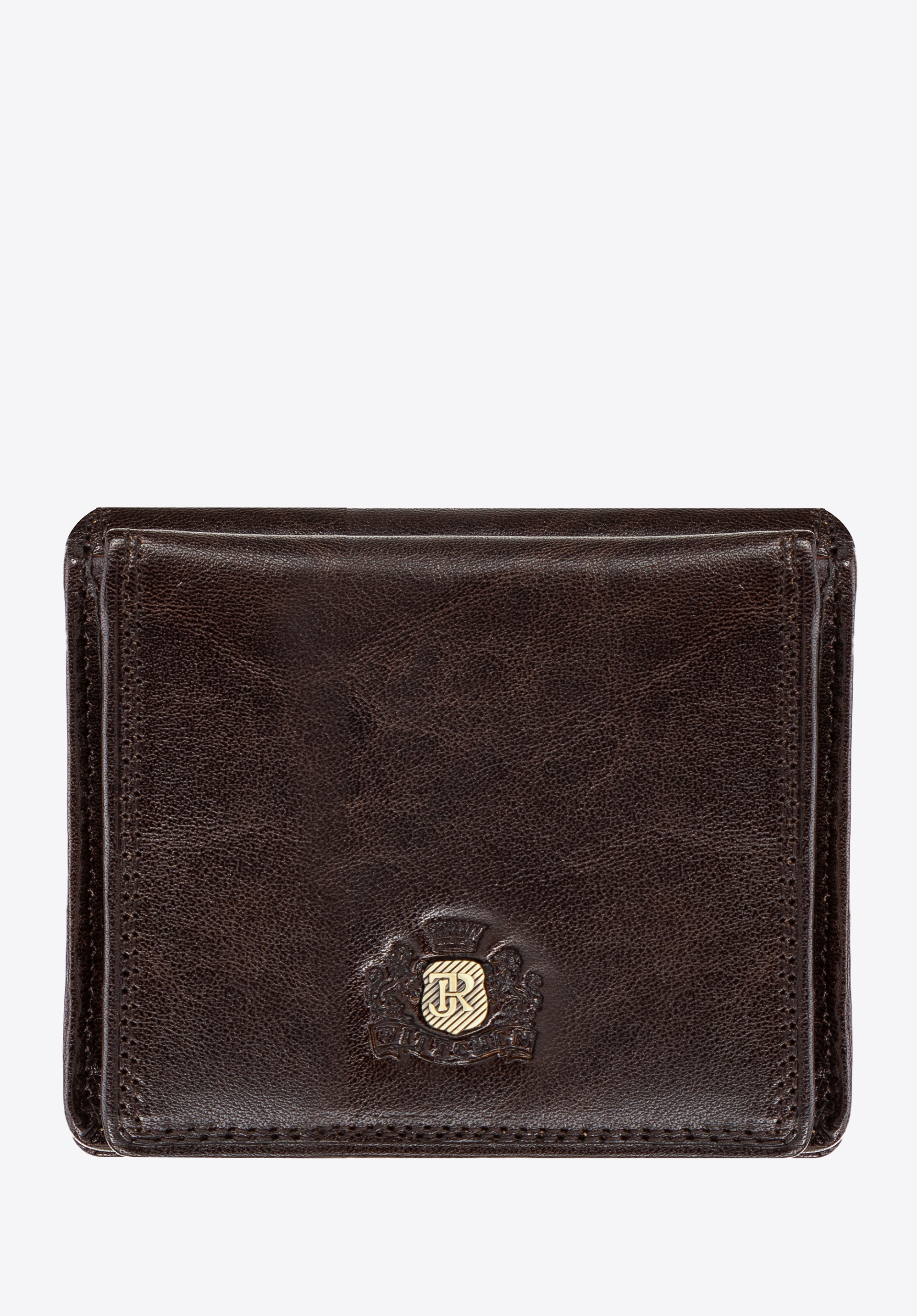 Kleine Herrenbrieftasche aus Leder, braun, 39-1-123-3L, Bild 1