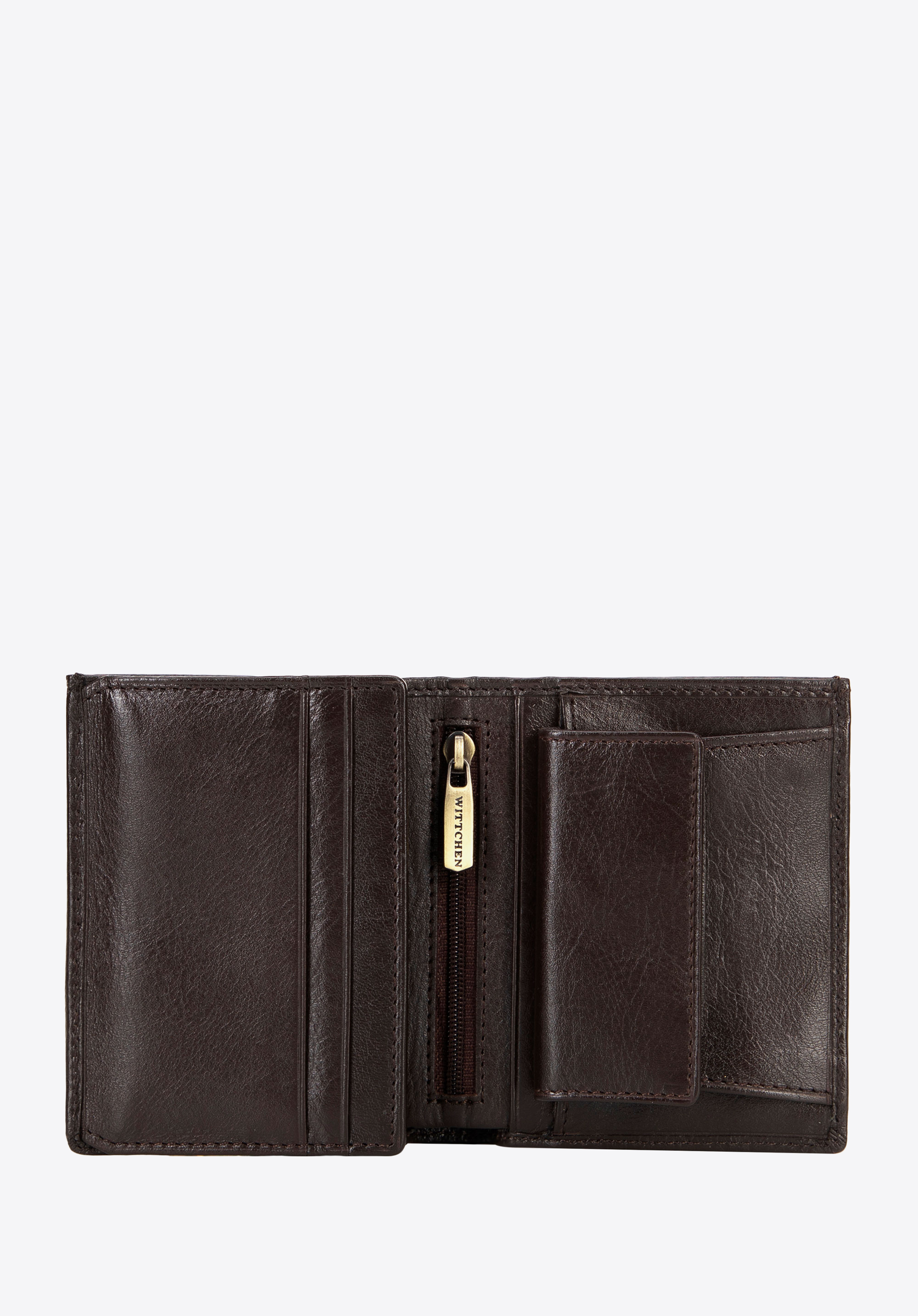 Kleine Herrenbrieftasche aus Leder, braun, 21-1-124-L40, Bild 1