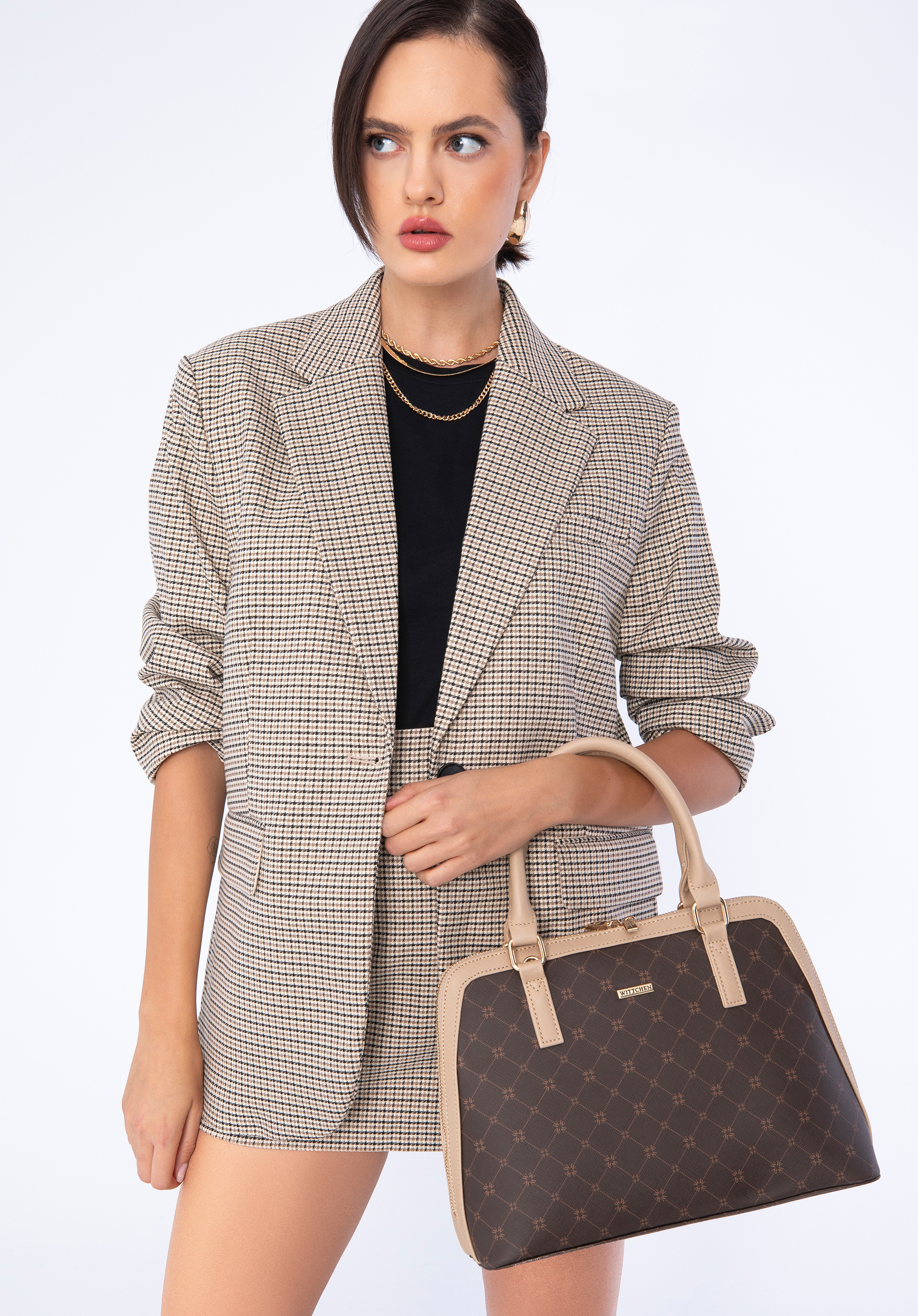 Köfferchen aus Öko-Leder mit Monogramm