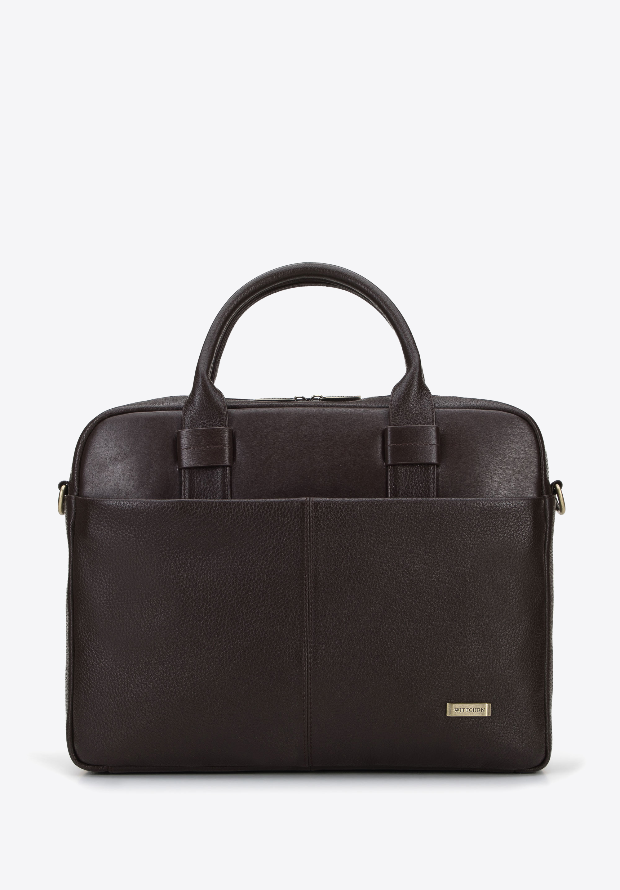 13-Zoll-Laptoptasche aus Leder mit zwei Texturen
