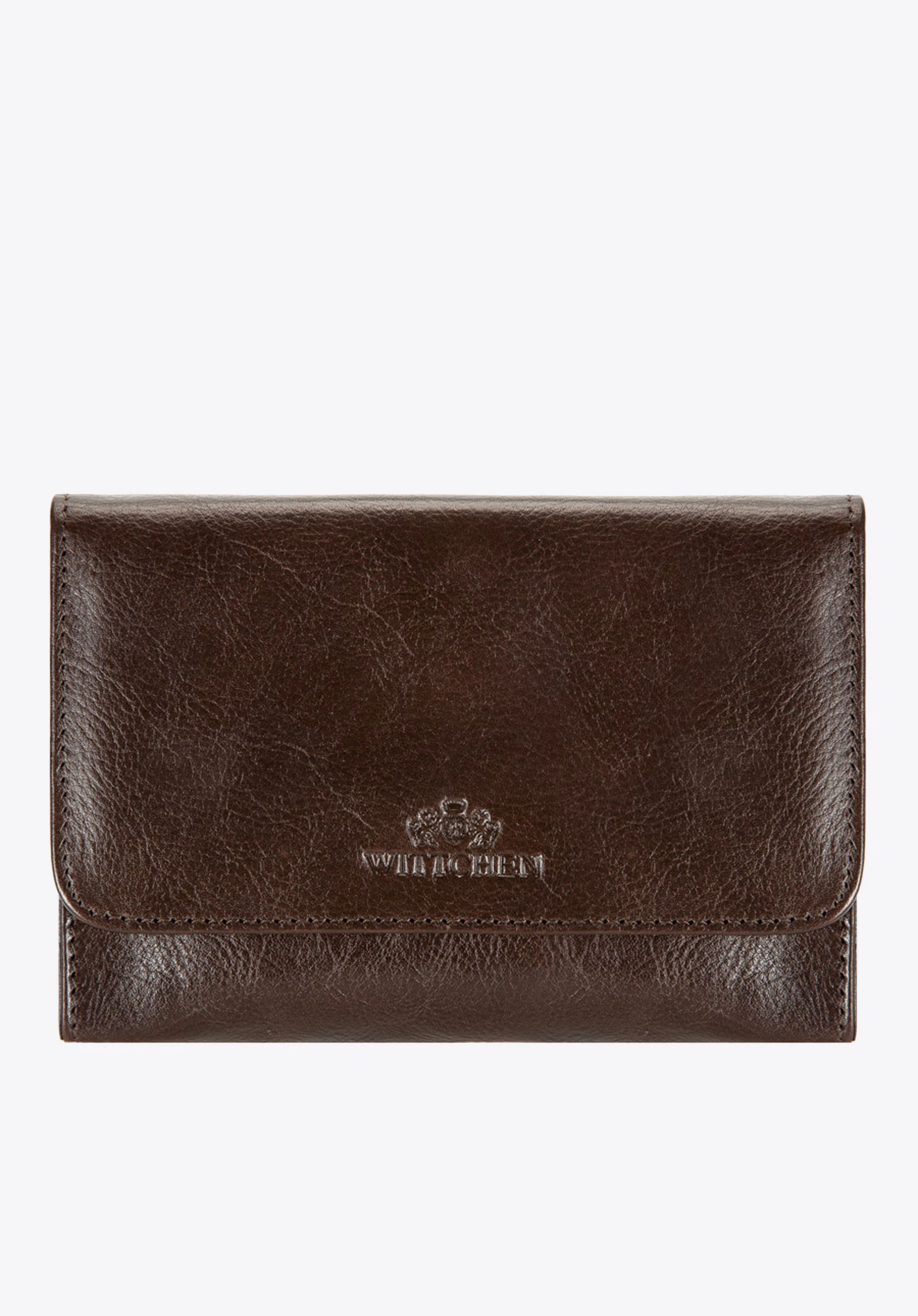 Leder-Kosmetiktasche mit Spiegel, braun, 21-3-117-4, Bild 1