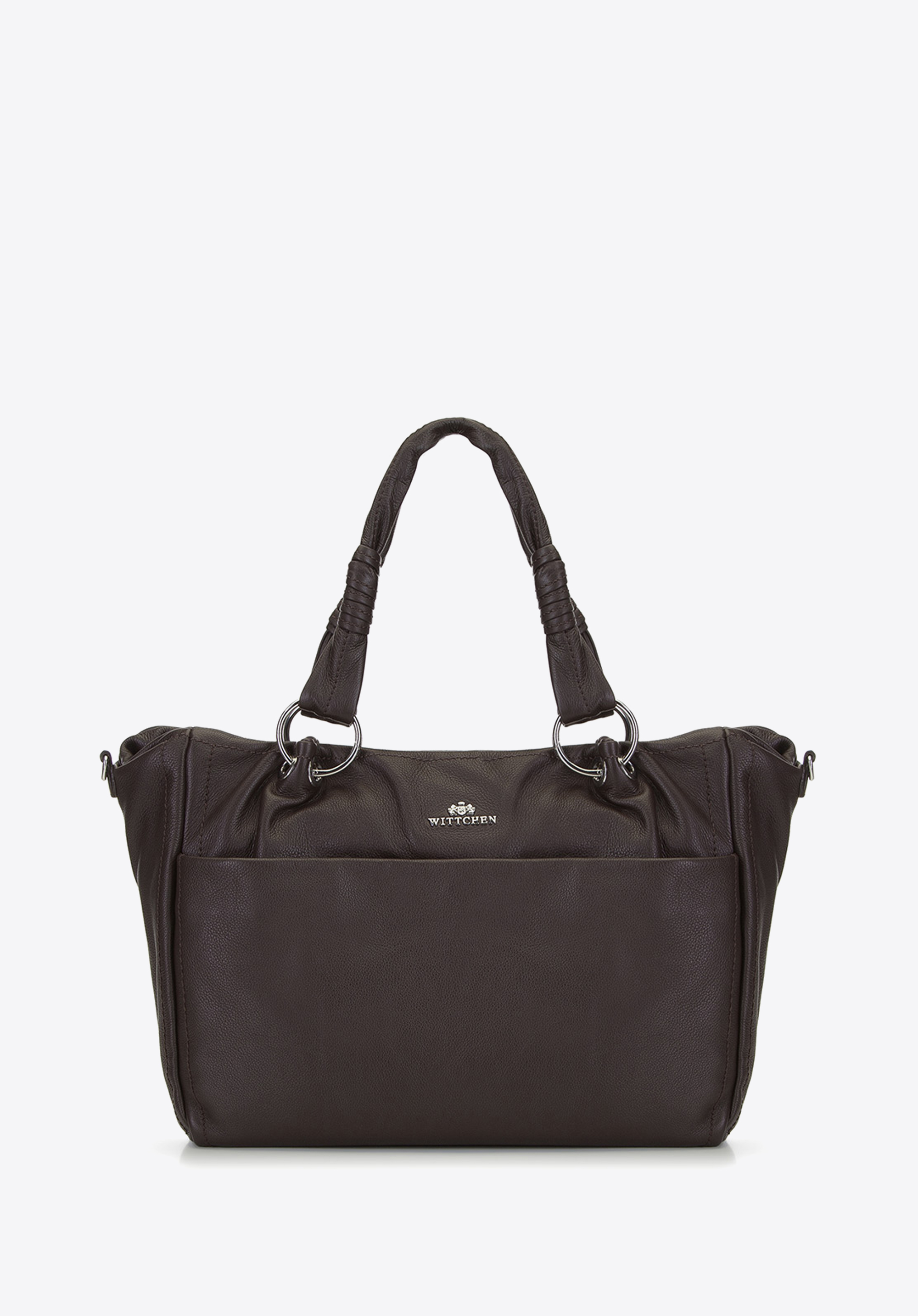 LEDERTASCHE MIT FRONTTASCHE