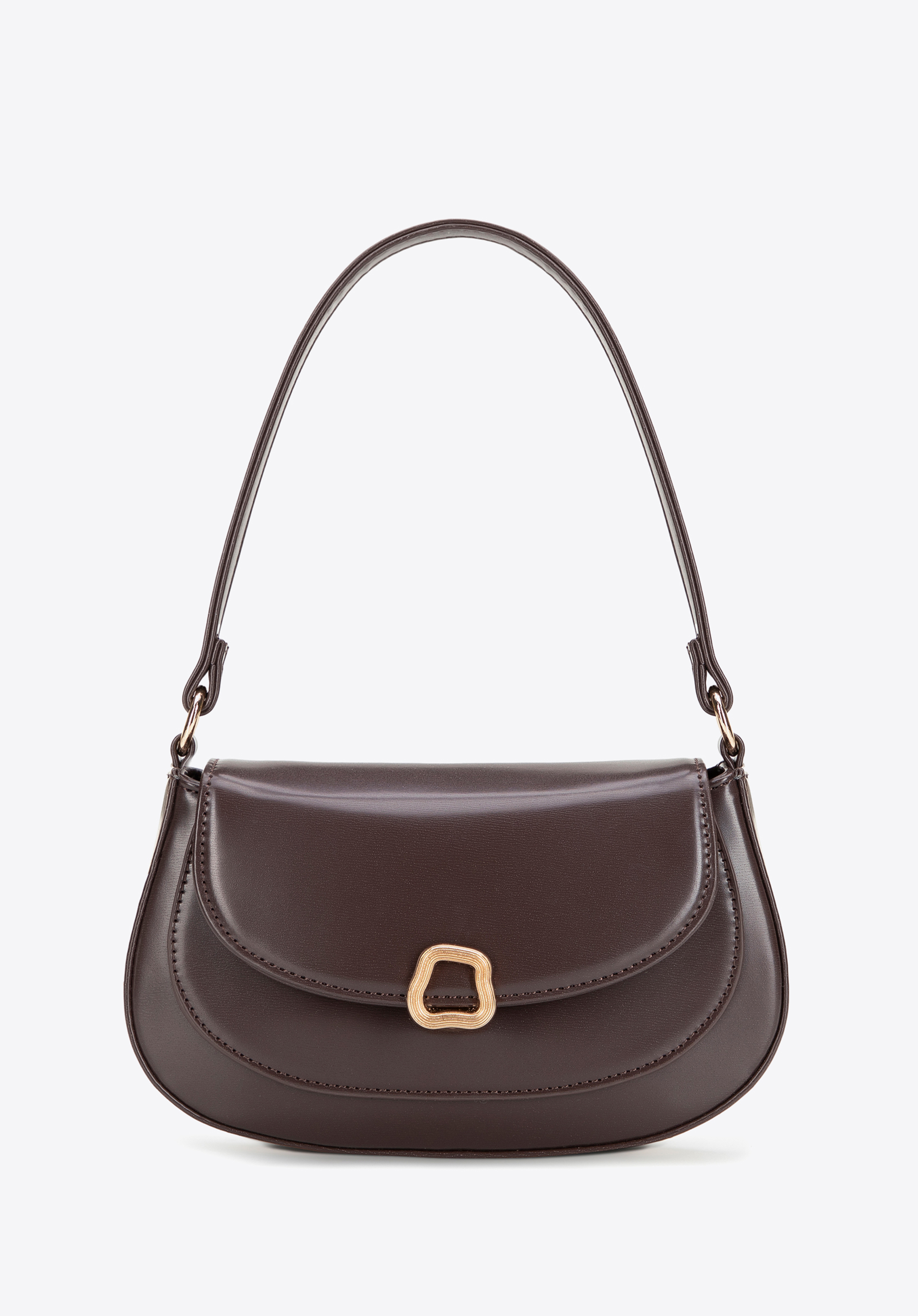 Damen Kunstleder Mini Handtasche, braun, 101-4Y-436-4, Bild 1