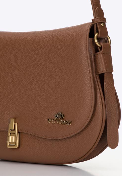 Mittelgroße Handtasche für Frauen, braun, 98-4E-216-5, Bild 4