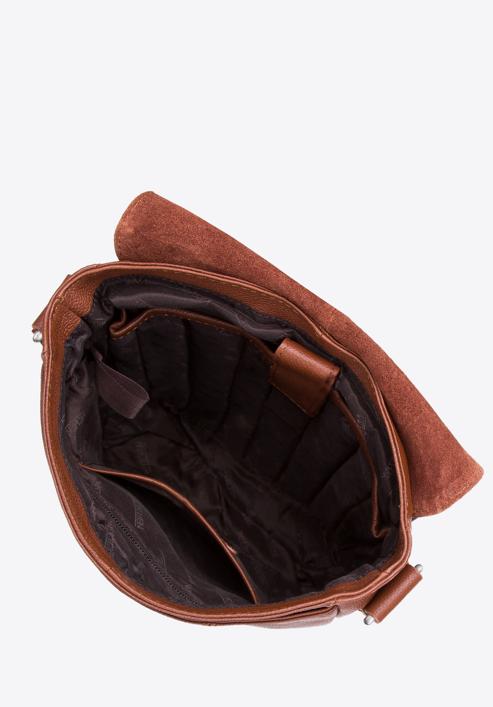 Mittelgroße Herrentasche mit Fronttasche, braun, 97-4U-008-5, Bild 3