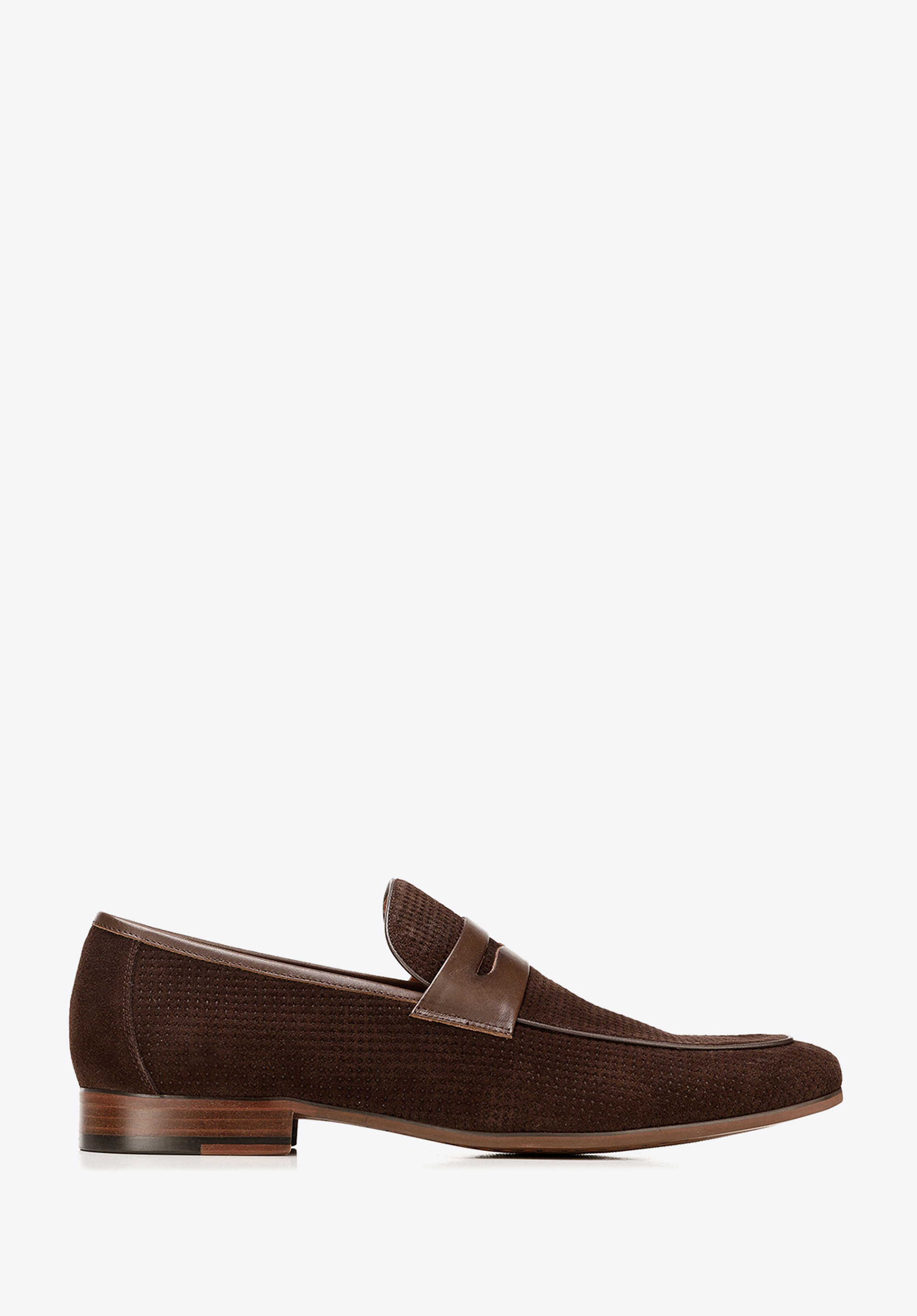 MOKASSIN AUS VELOURSLEDER, braun, 92-M-507-4-43, Bild 1