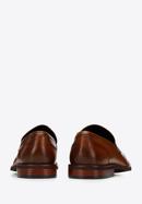 Mokassins aus Leder mit quadratischer Schuhspitze, braun, 94-M-505-5-44, Bild 5