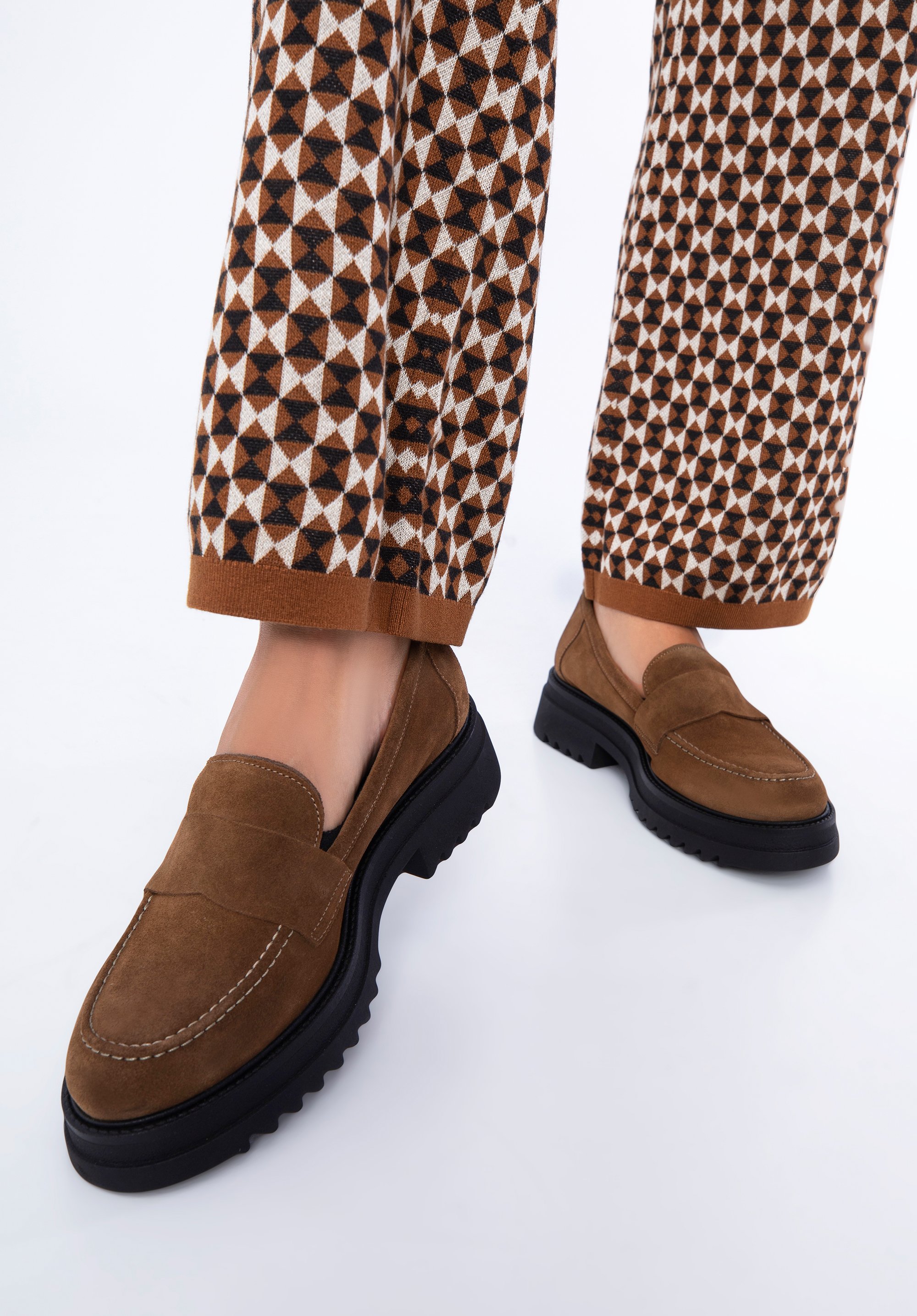 Mokassins aus Wildleder für Damen, braun, 97-D-303-4-40, Bild 1