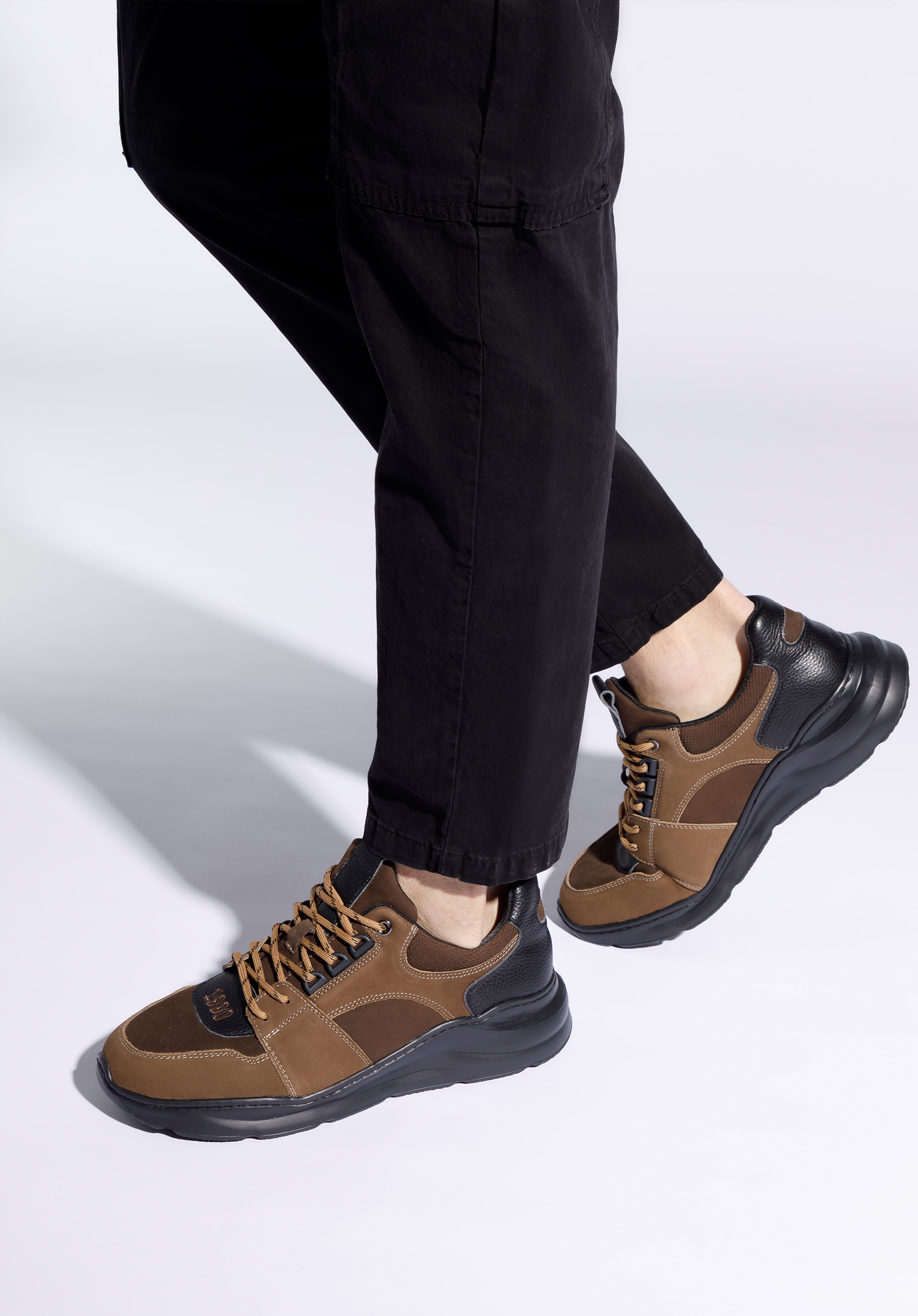 Nubuk-Sneaker für Herren, braun, 96-M-951-4-42, Bild 1