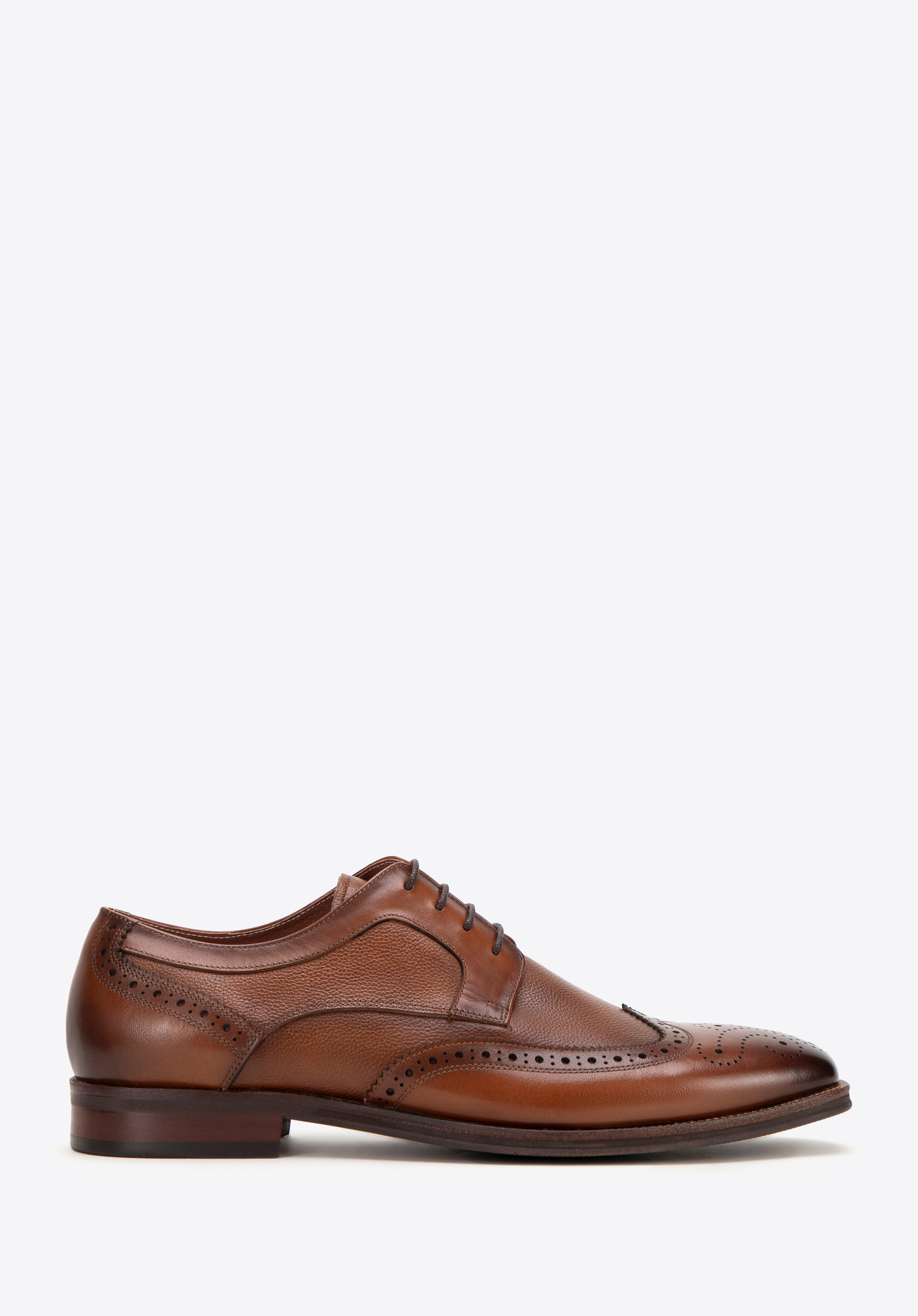 Perforierte Brogue-Schuhe aus Leder für Herren, braun, 99-M-505-5-44, Bild 1