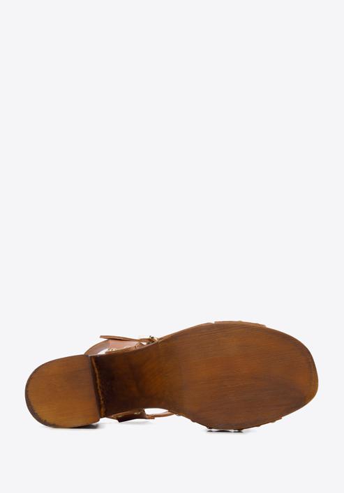 Sandaletten aus Leder mit gekreuzten Riemen, braun, 96-D-250-0-38, Bild 6