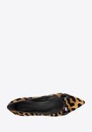 Ballerinas aus Wildleder mit Animal-Print, braun-schwarz, 97-D-102-4-35, Bild 5